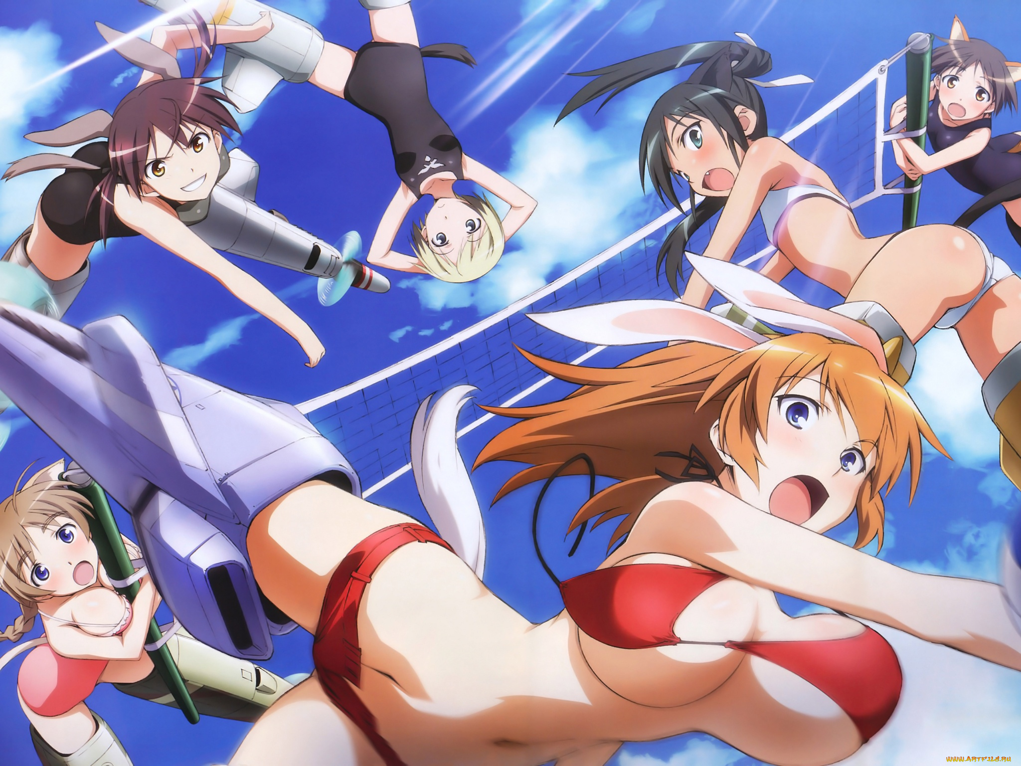 аниме, strike, witches