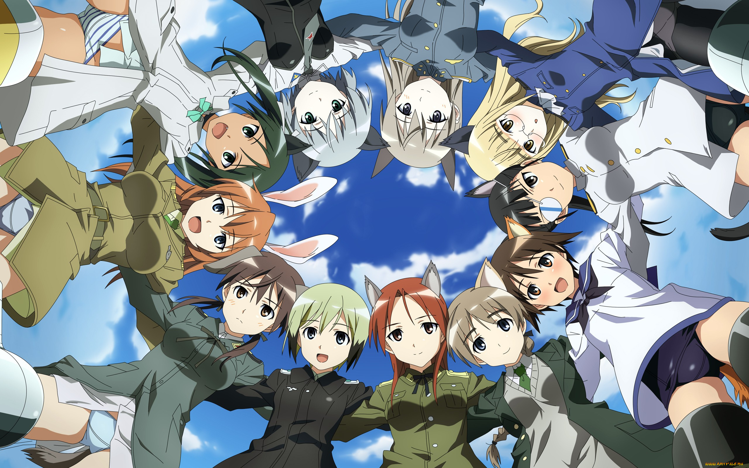 аниме, strike, witches