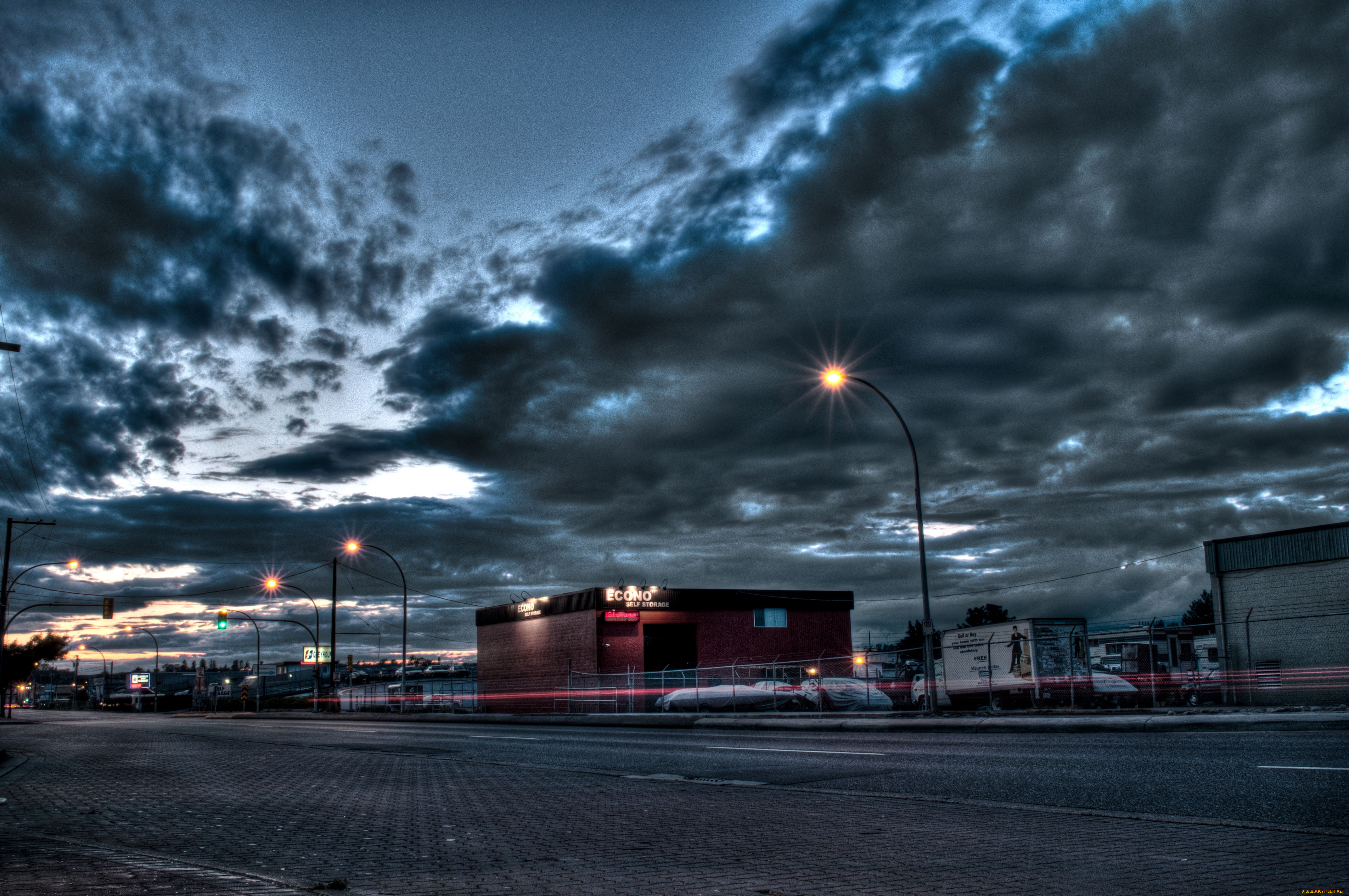 города, другое, туча