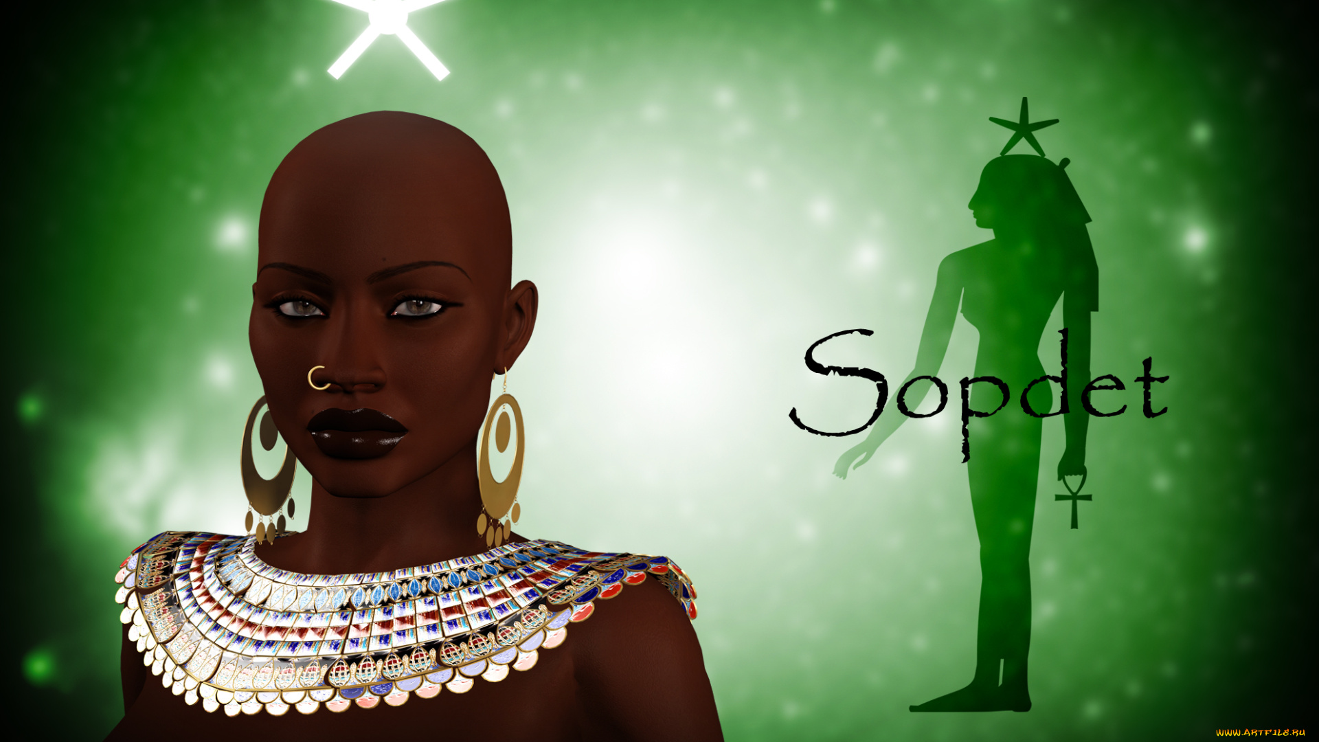 3д, графика, historical, история, древний, египет, бог