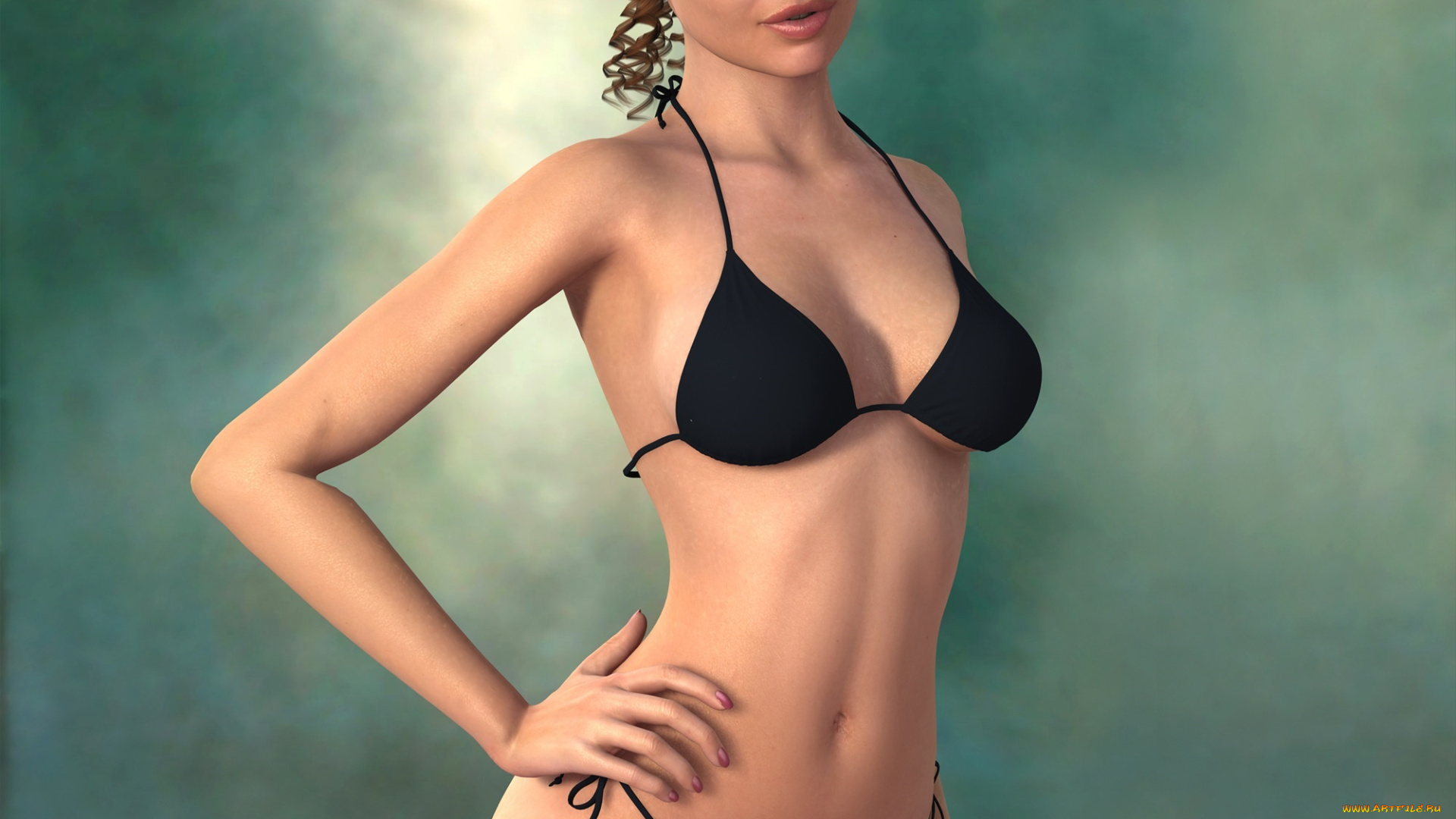 3д, графика, people, люди, бикини, девушка