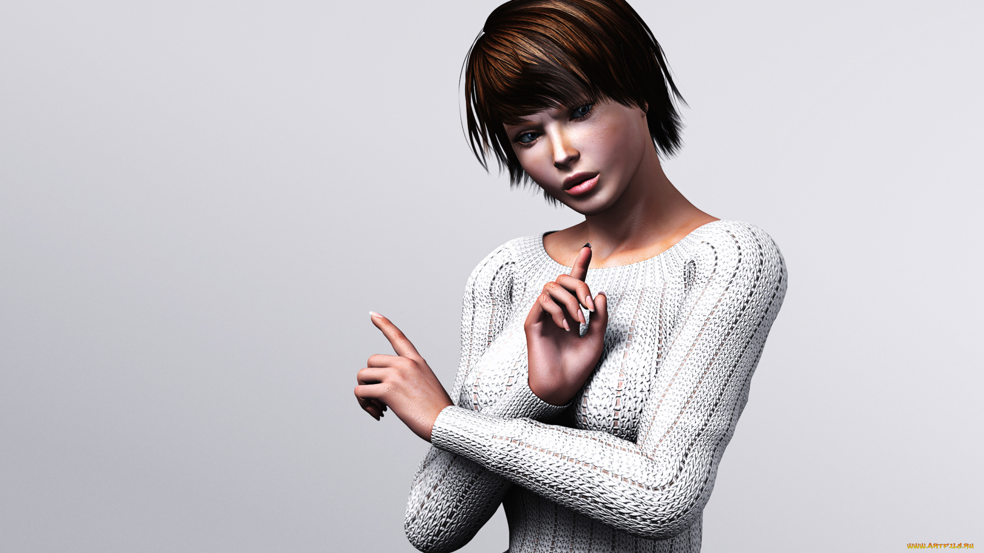 3д, графика, people, люди, прическа