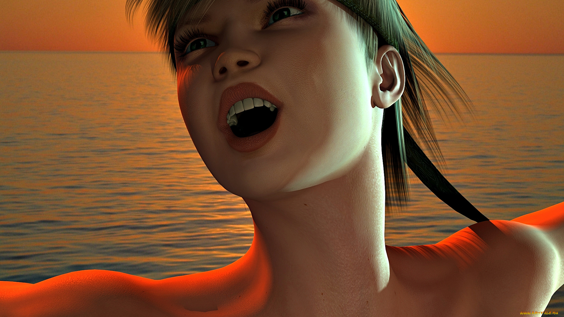 3д, графика, portraits, портрет, девушка