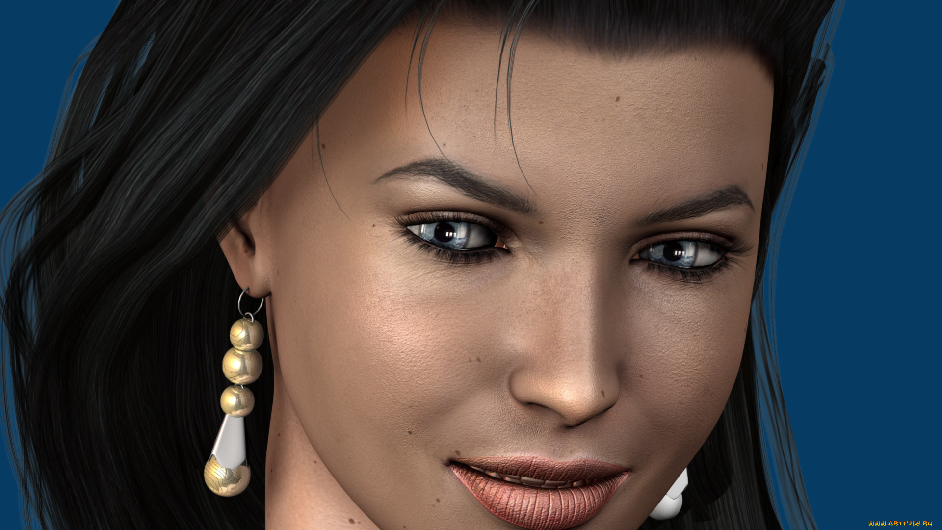 3д, графика, portraits, портрет, девушка