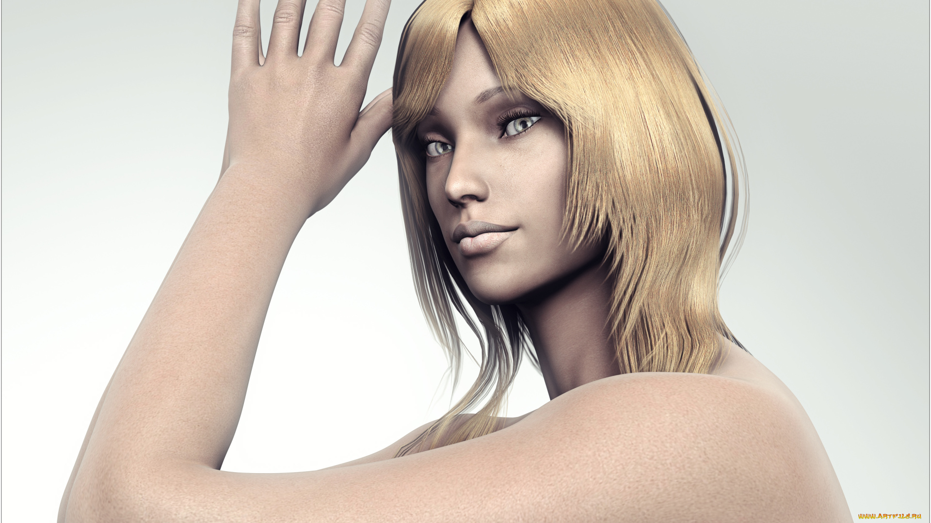 3д, графика, portraits, портрет, девушка