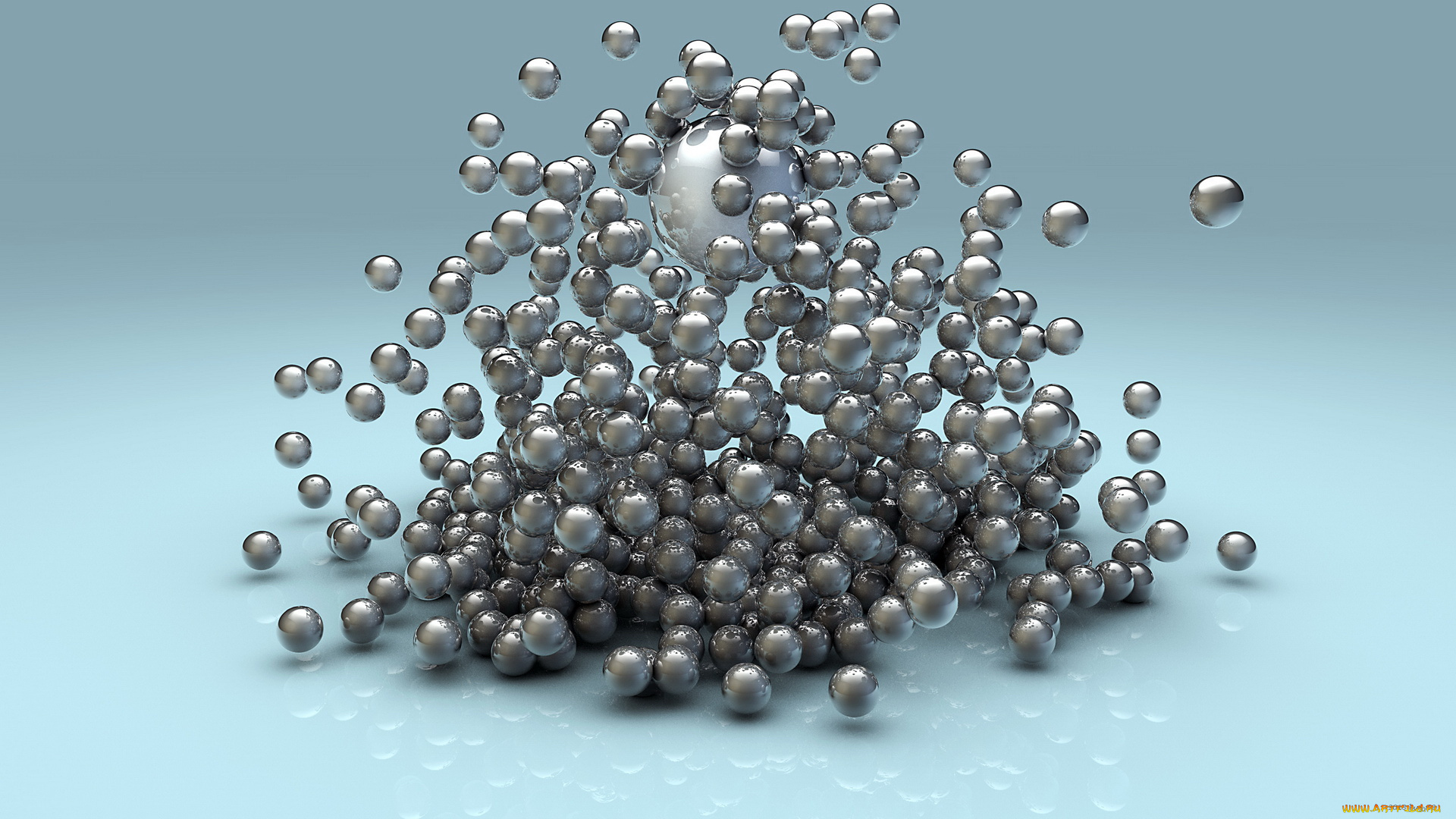 3д, графика, шары