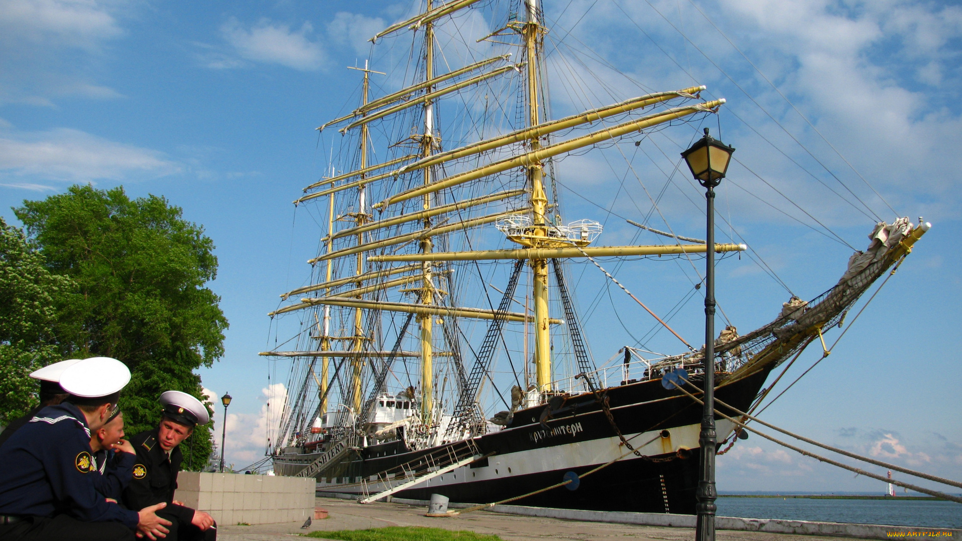 корабли, парусники, крузенштерн