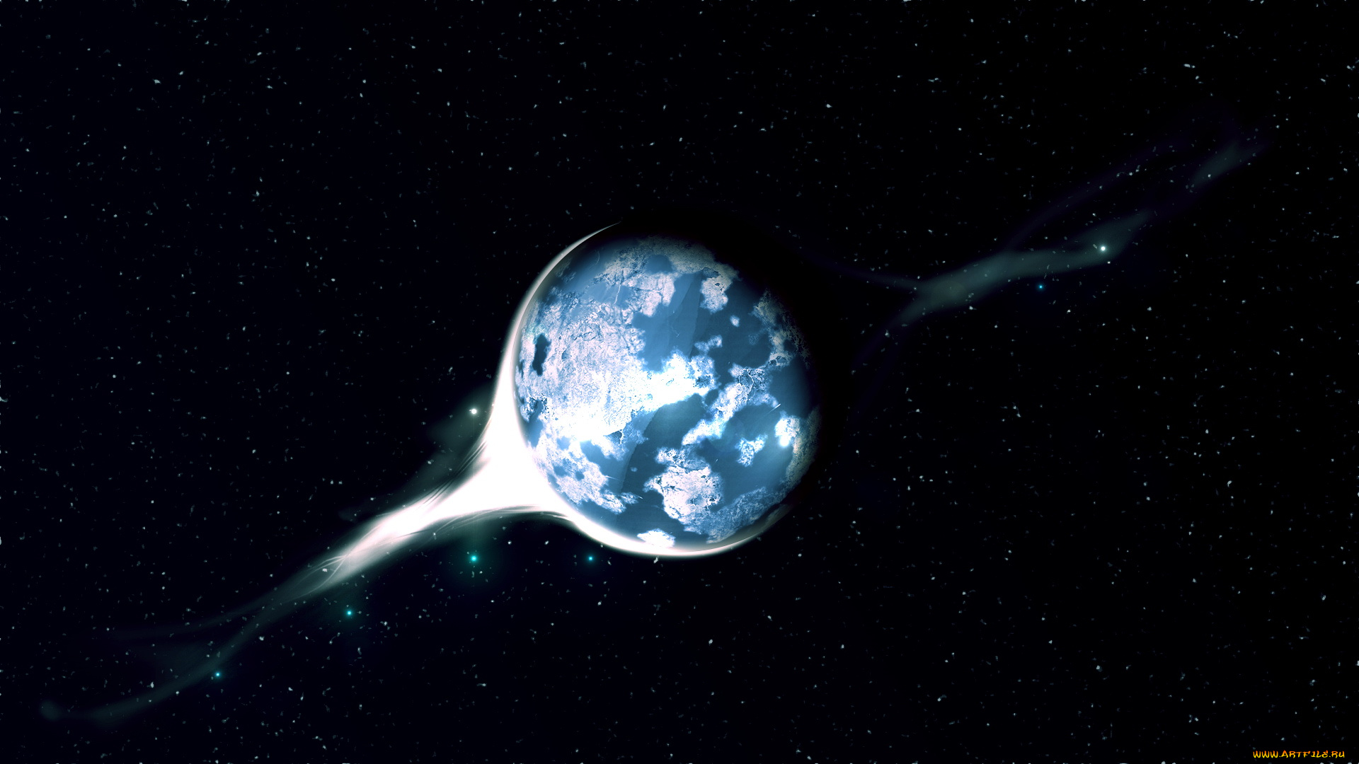 космос, арт, планета