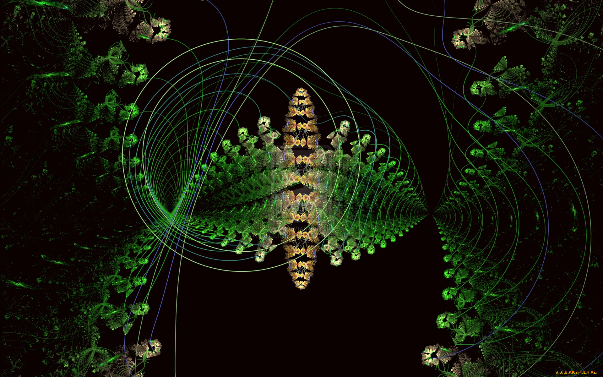 3д, графика, fractal, фракталы, фон, узор, цвета, линии