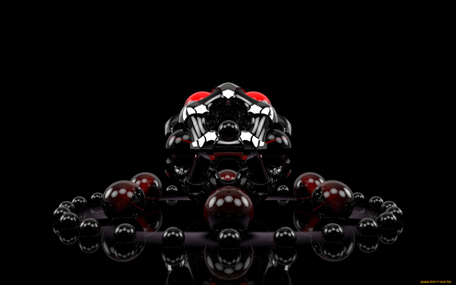 3д, графика, шары