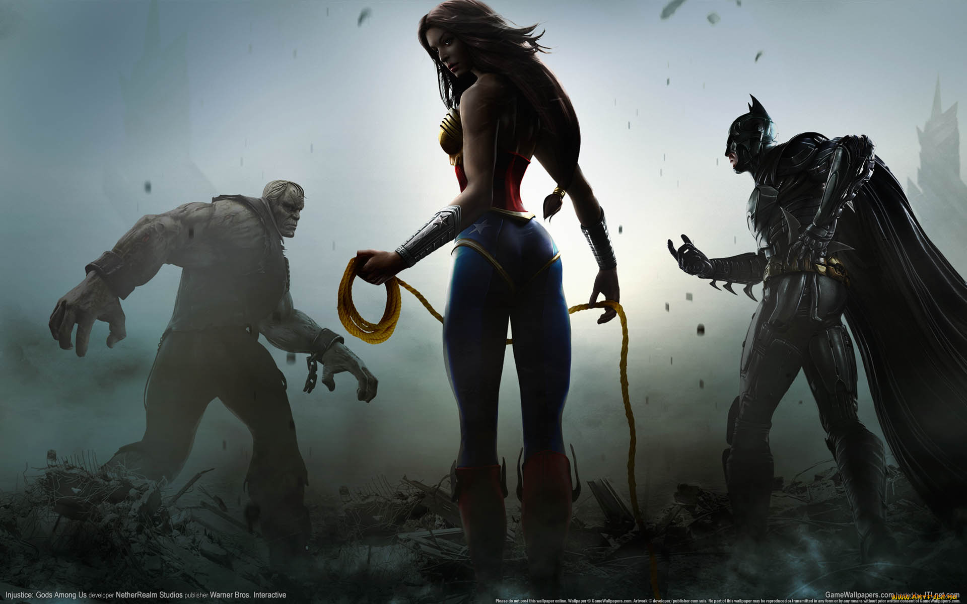 injustice, gods, among, us, видео, игры, solomon, grundy, batman, wonder, woman