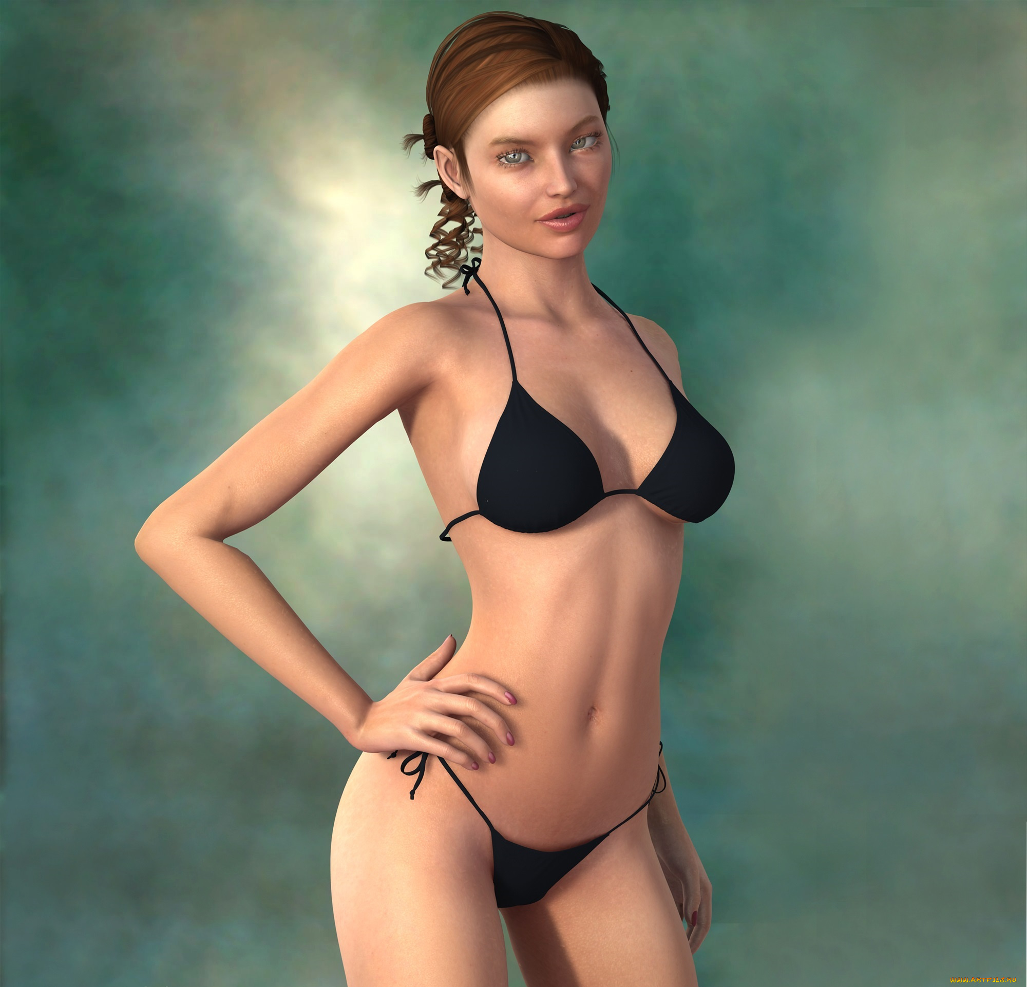 3д, графика, people, люди, бикини, девушка