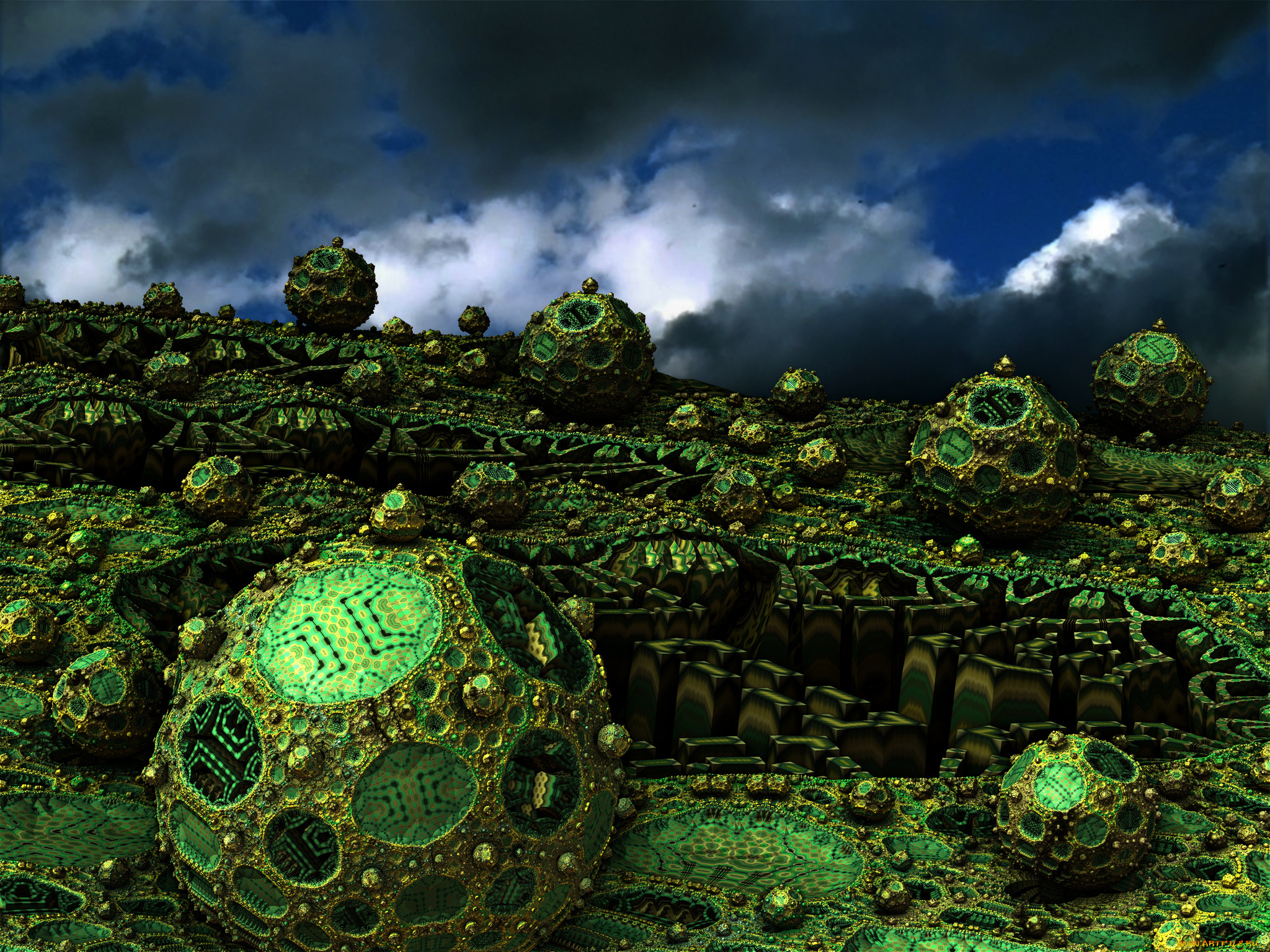 3д, графика, fractal, фракталы, фон