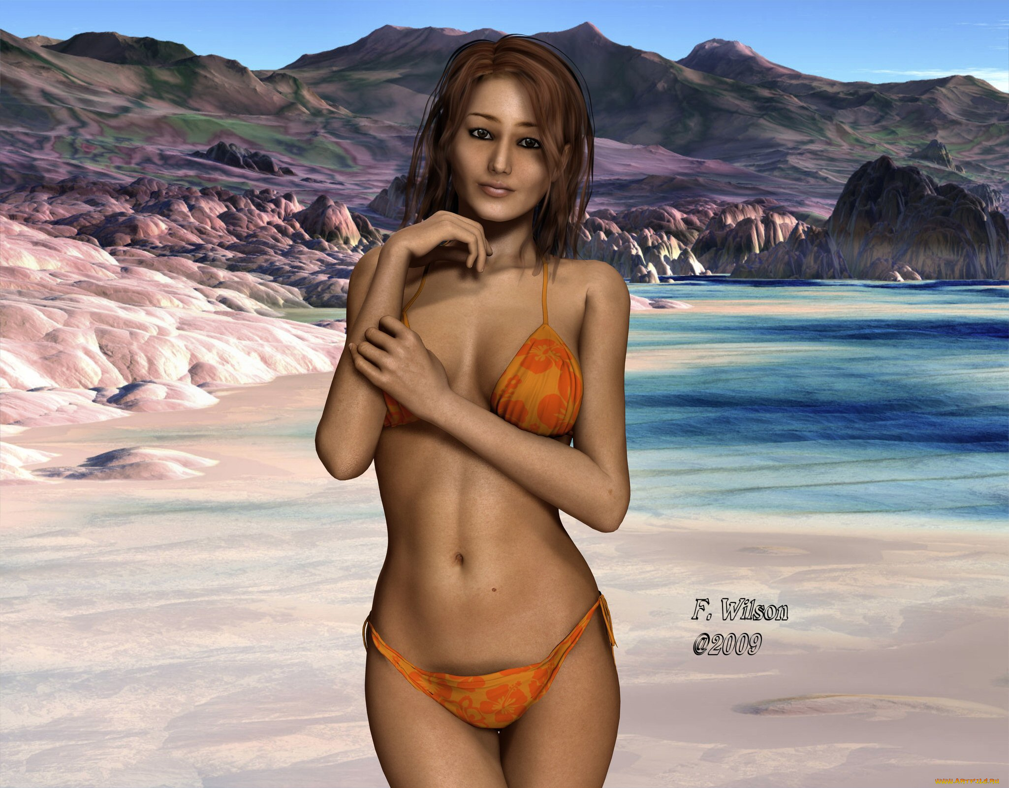 3д, графика, people, люди, девушка