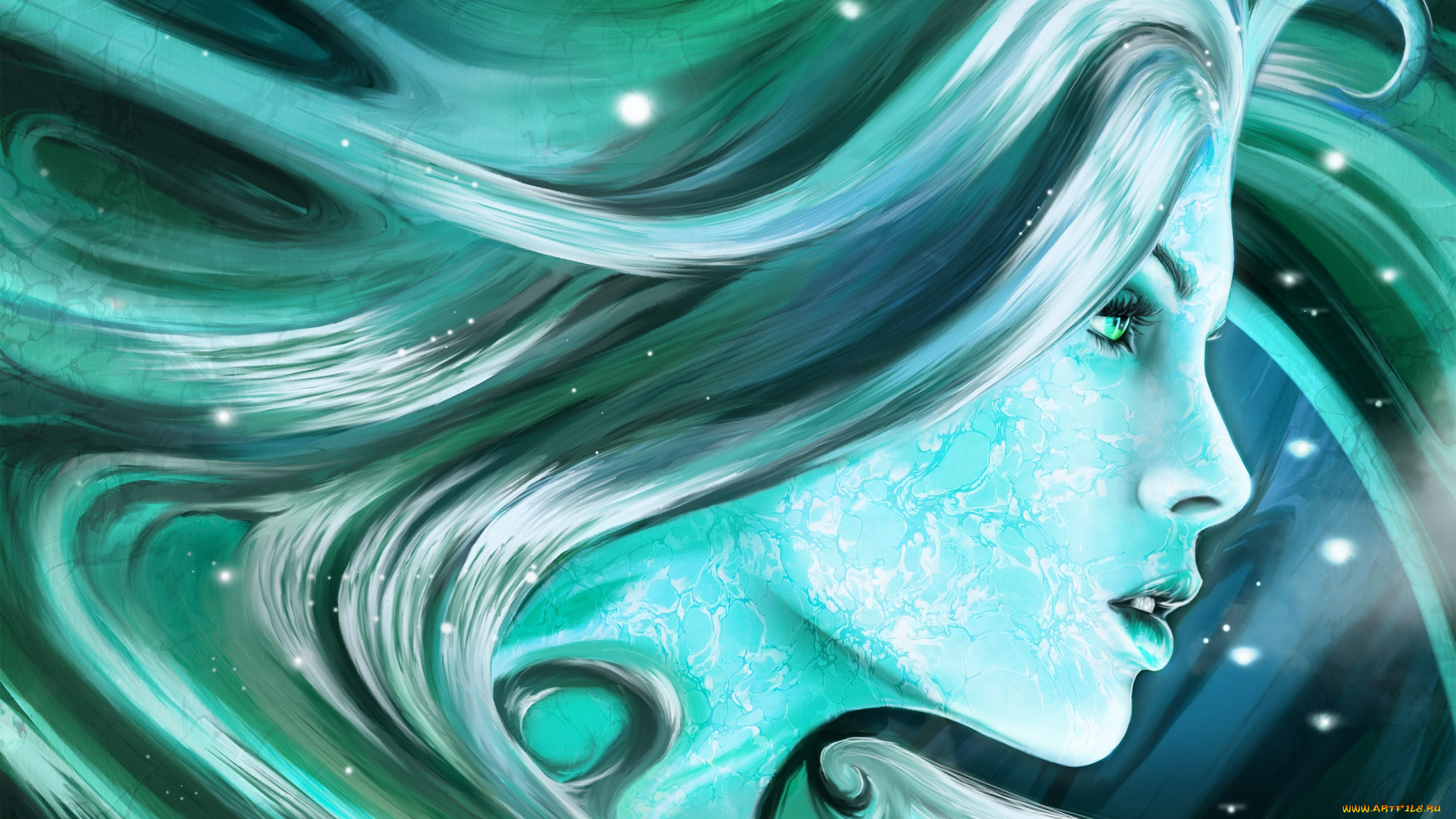 andy, jones, фэнтези, девушки, andy, jones, девушка, лицо, профиль