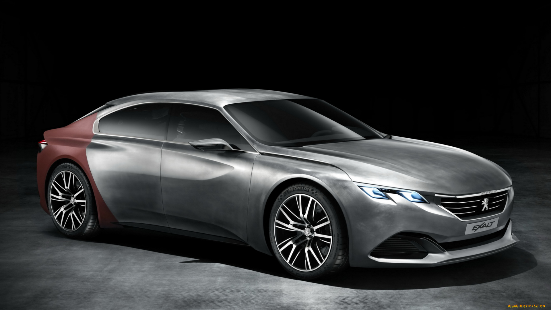 автомобили, 3д, 2014г, concept, exalt, peugeot