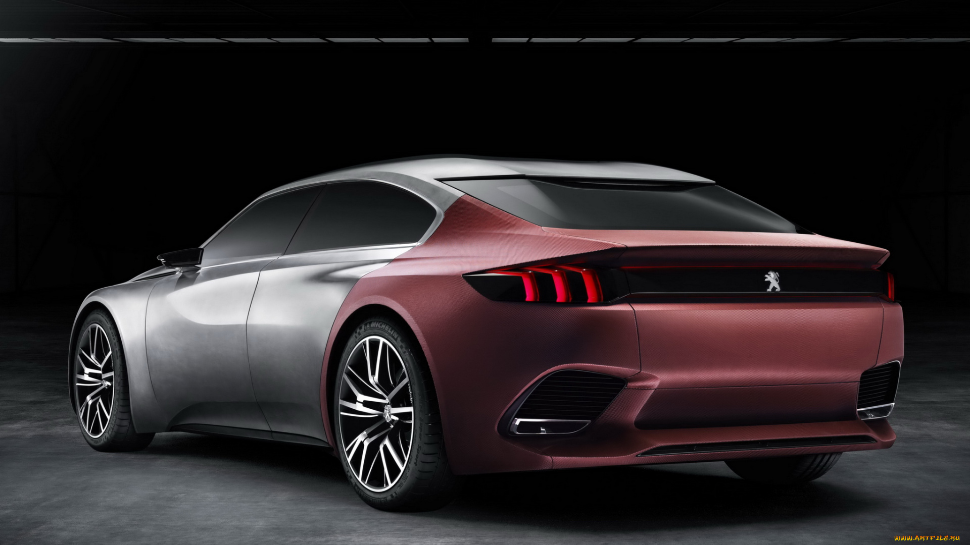 автомобили, 3д, 2014г, concept, exalt, peugeot