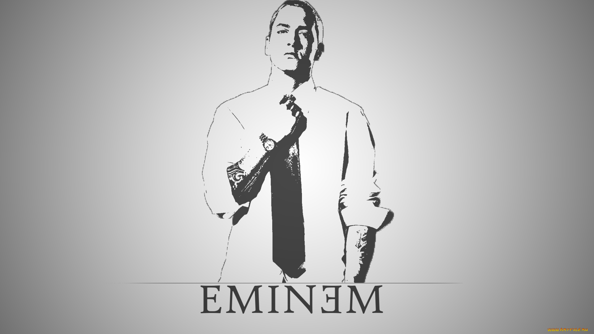 музыка, eminem, рисунок