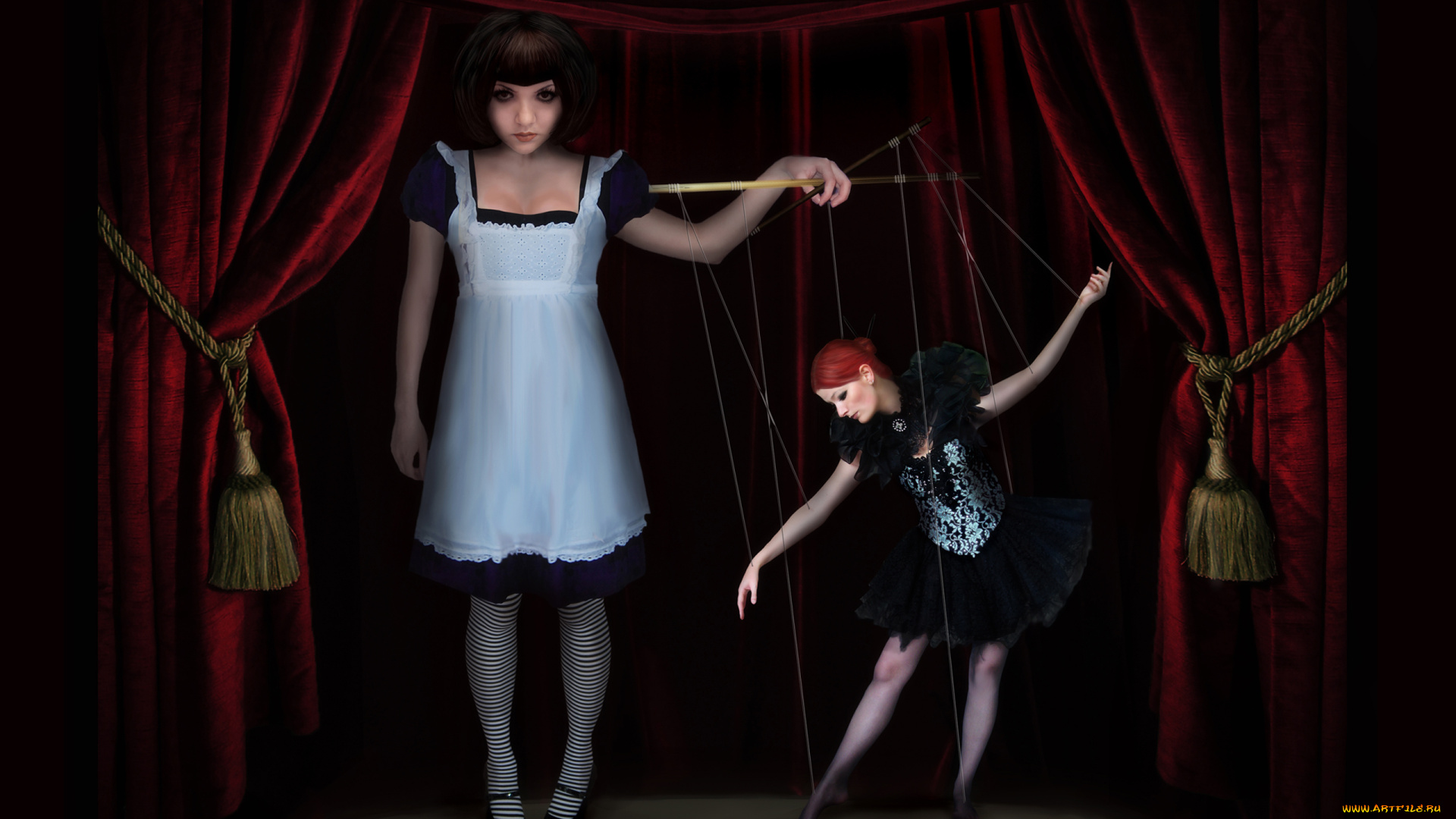 paula, hall, фэнтези, девушки, paula, hall, девушка, балерина, марионетка