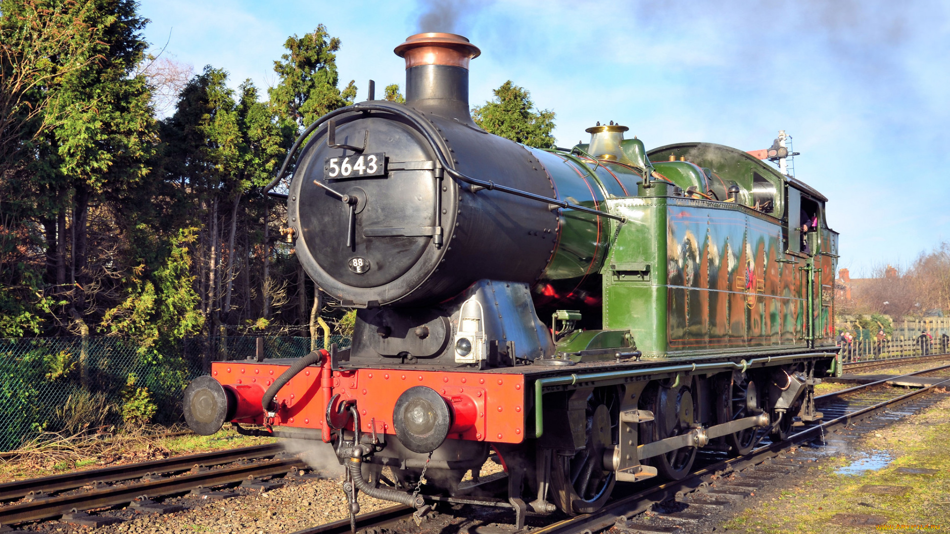 техника, паровозы, железная, дорога, рельсы, паровоз