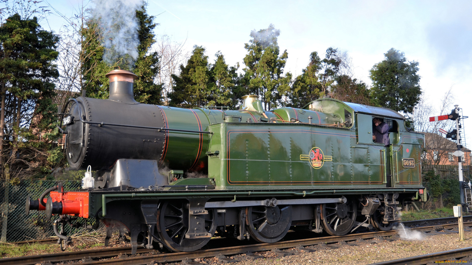 техника, паровозы, железная, дорога, рельсы, паровоз