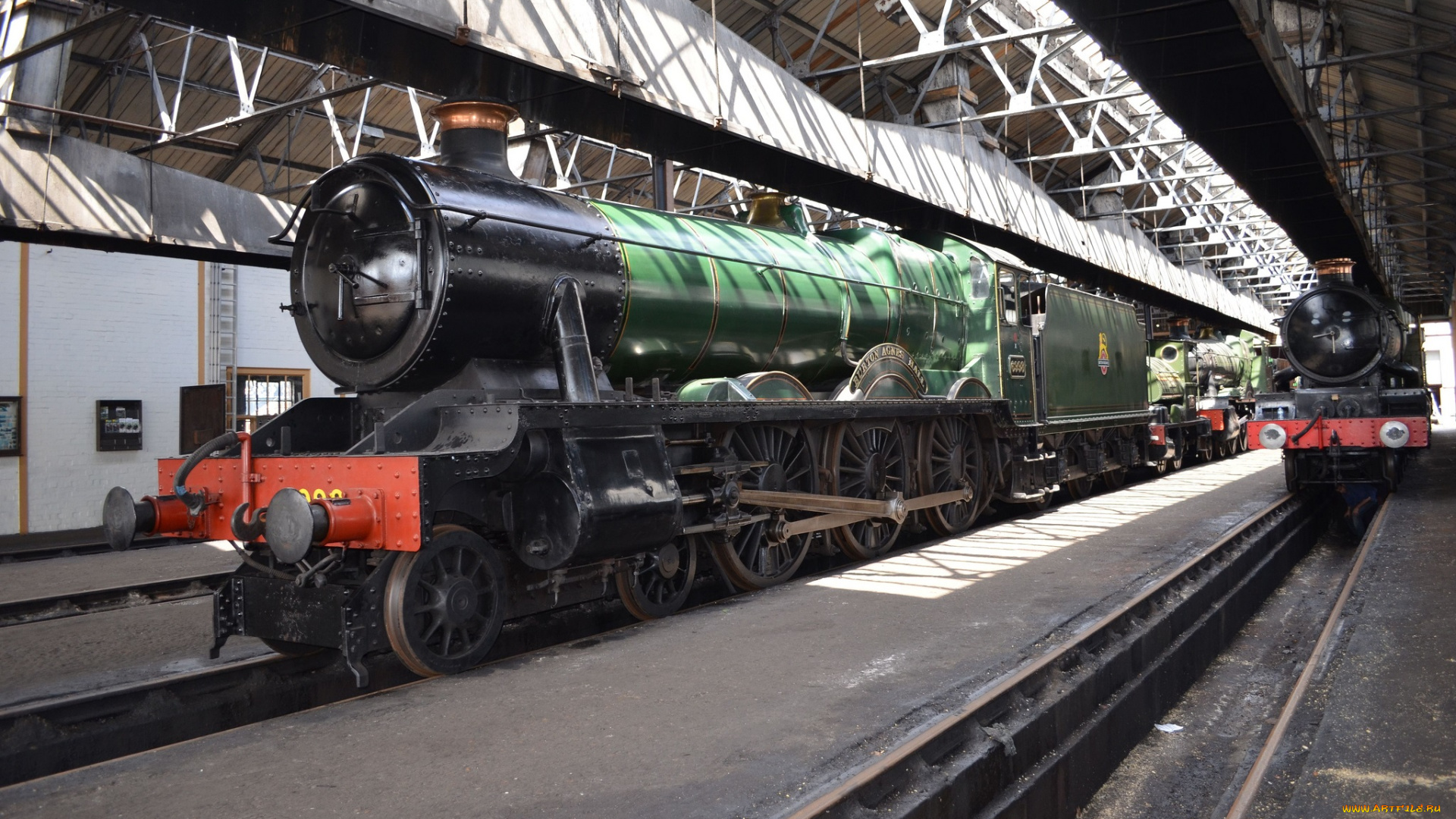 техника, паровозы, железная, дорога, рельсы, паровоз