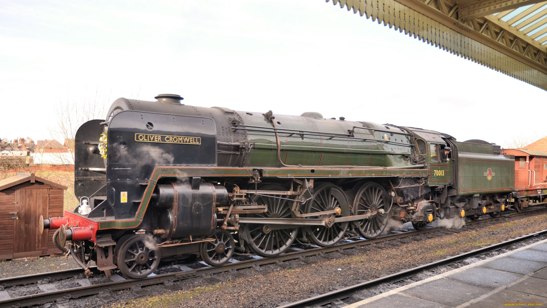 техника, паровозы, железная, дорога, рельсы, паровоз