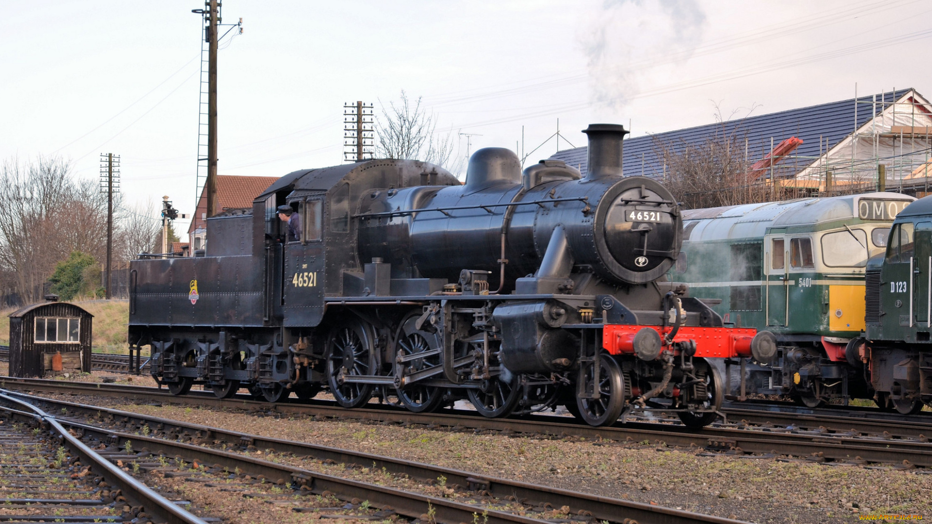 техника, паровозы, железная, дорога, рельсы, паровоз