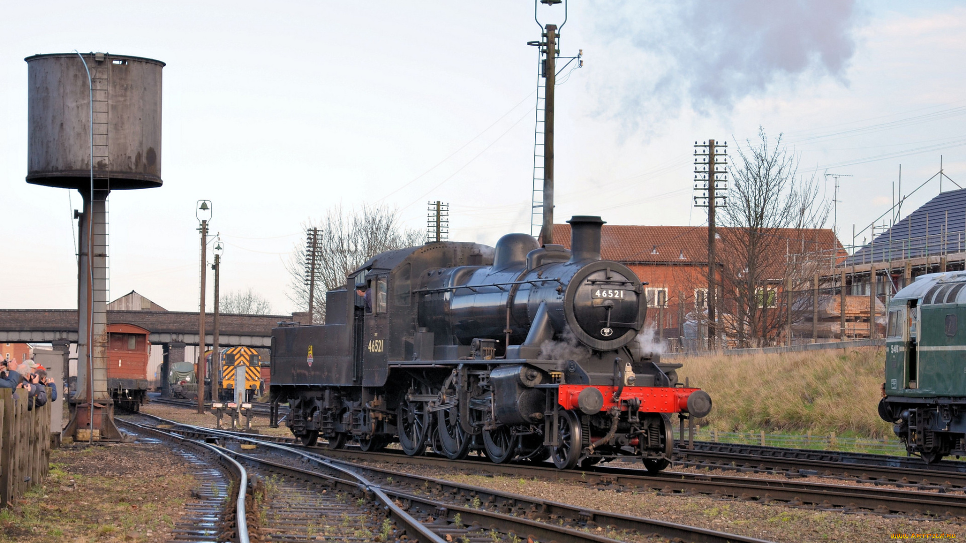 техника, паровозы, железная, дорога, рельсы, паровоз