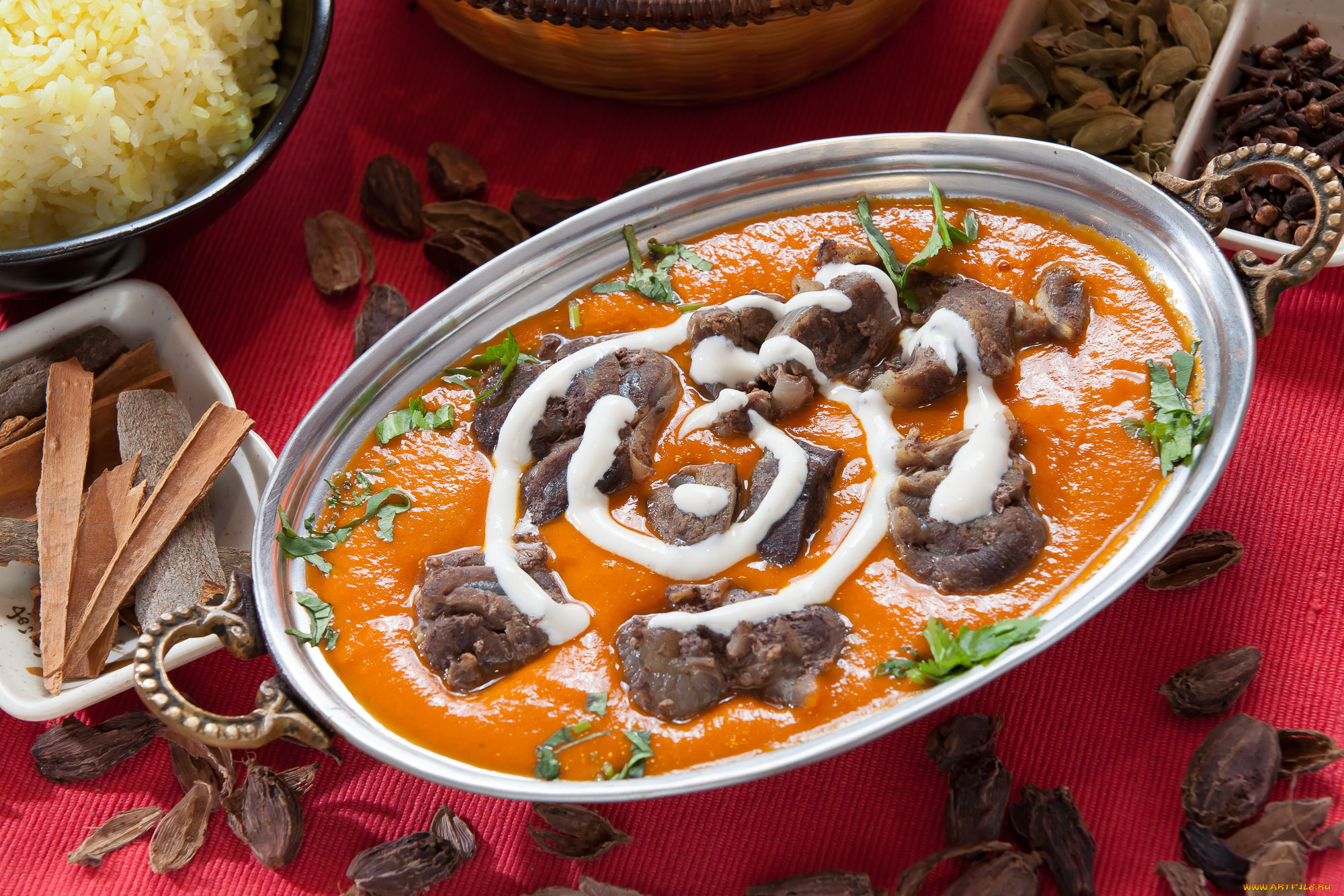 еда, мясные, блюда, майонез, зелень, соус, мясо