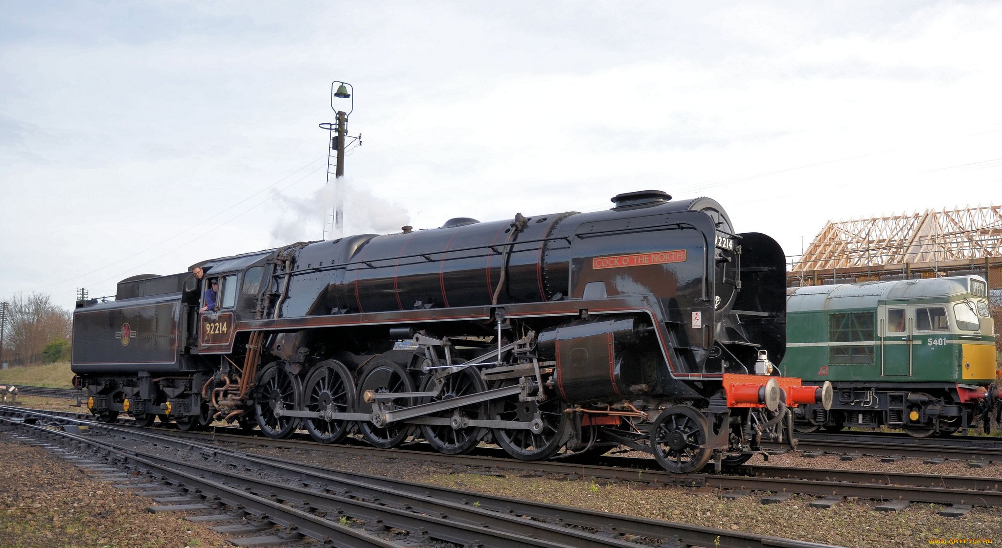 техника, паровозы, железная, дорога, рельсы, паровоз