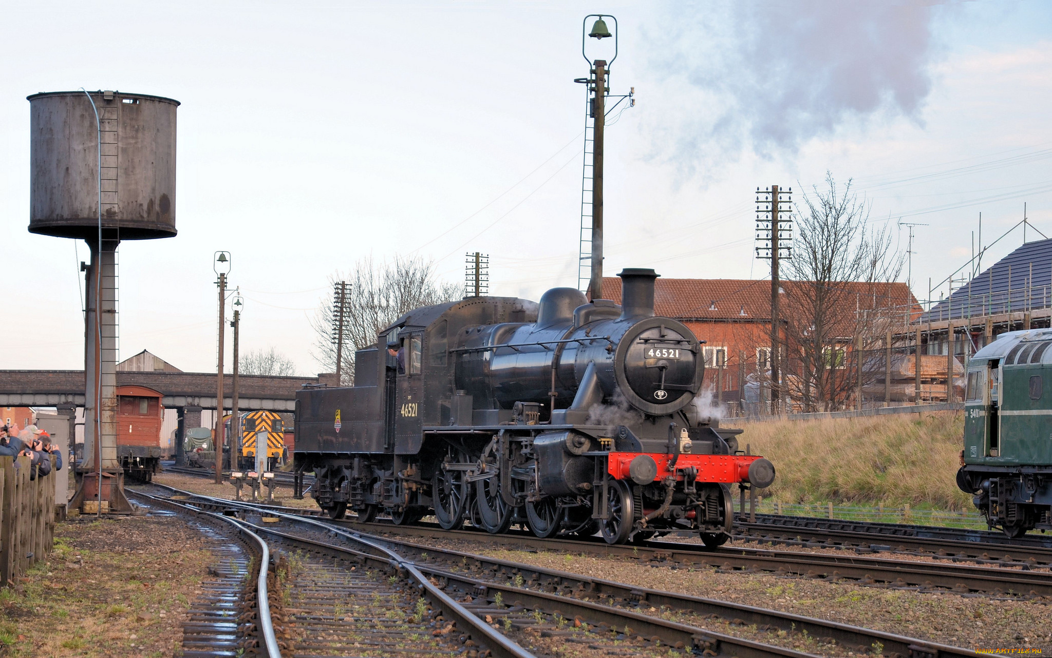 техника, паровозы, железная, дорога, рельсы, паровоз