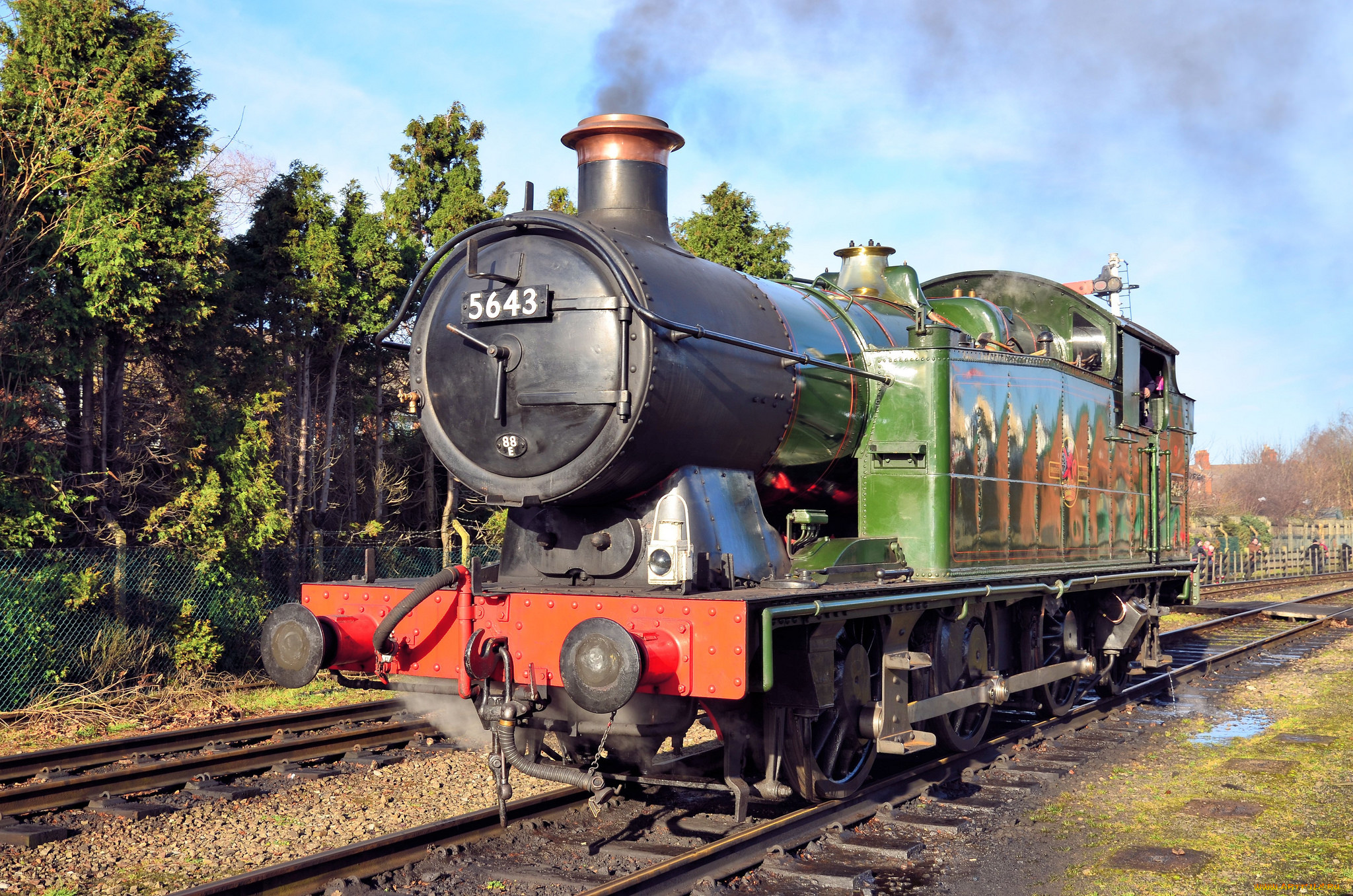 техника, паровозы, железная, дорога, рельсы, паровоз