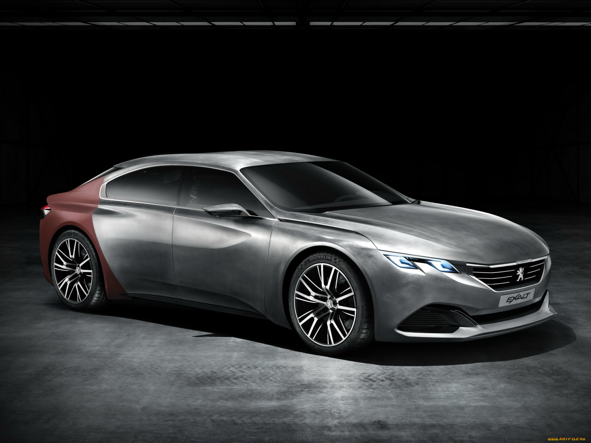 автомобили, 3д, 2014г, concept, exalt, peugeot