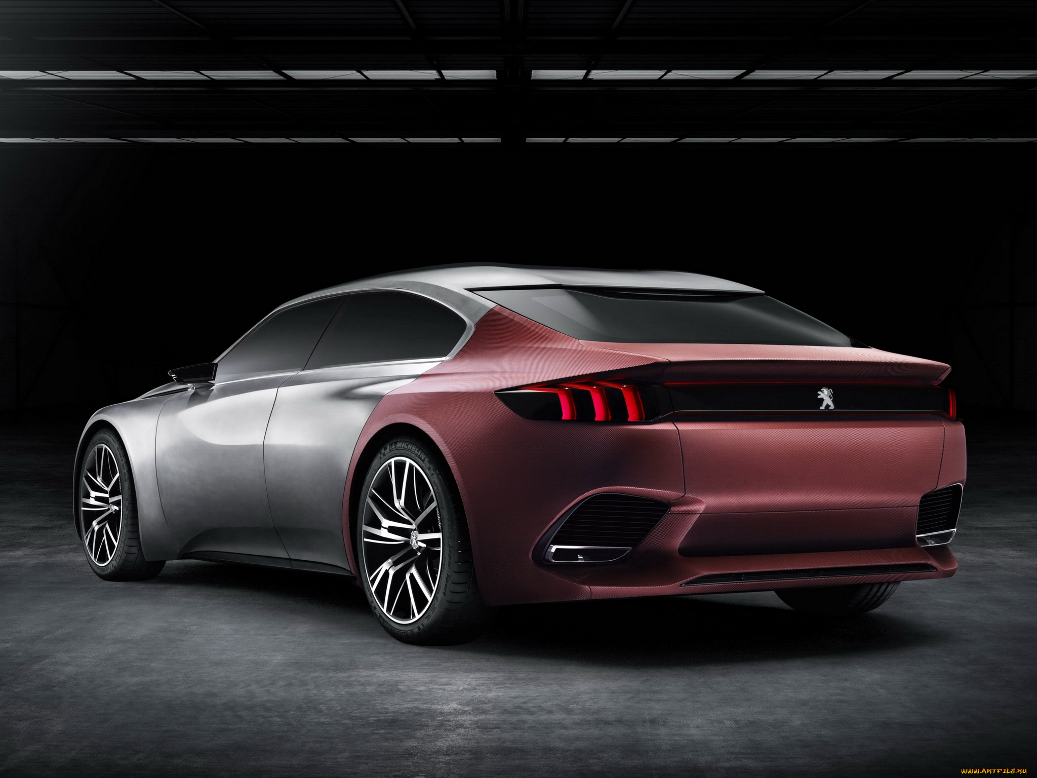 автомобили, 3д, 2014г, concept, exalt, peugeot