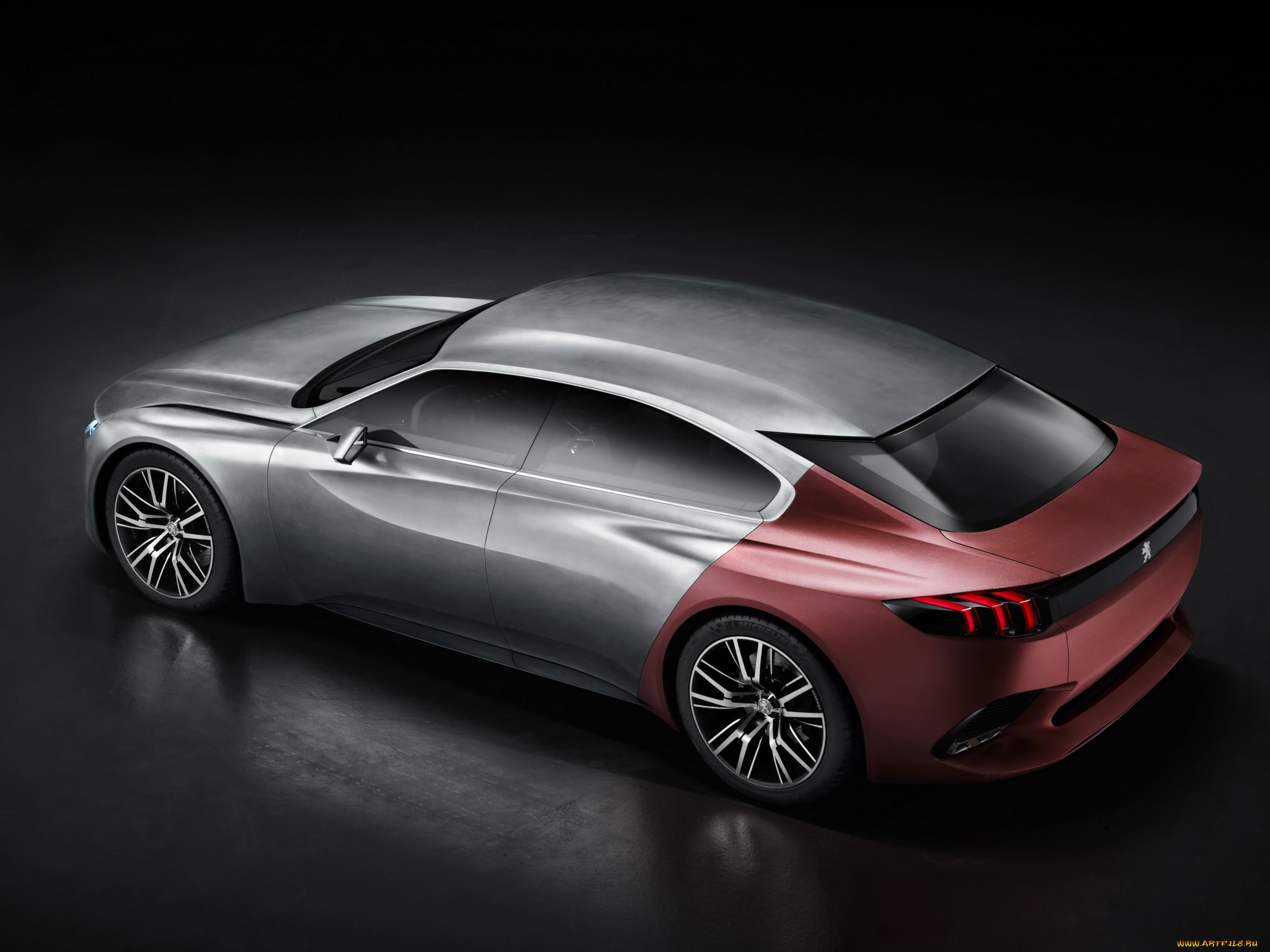 автомобили, 3д, 2014г, concept, exalt, peugeot