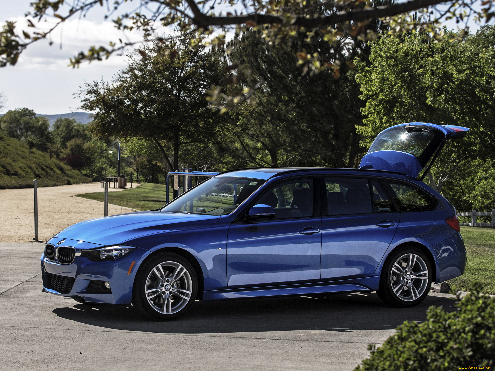 автомобили, bmw, package, m, sport, 328d, wagon, sports, xdrive, 2013г, f31, синий