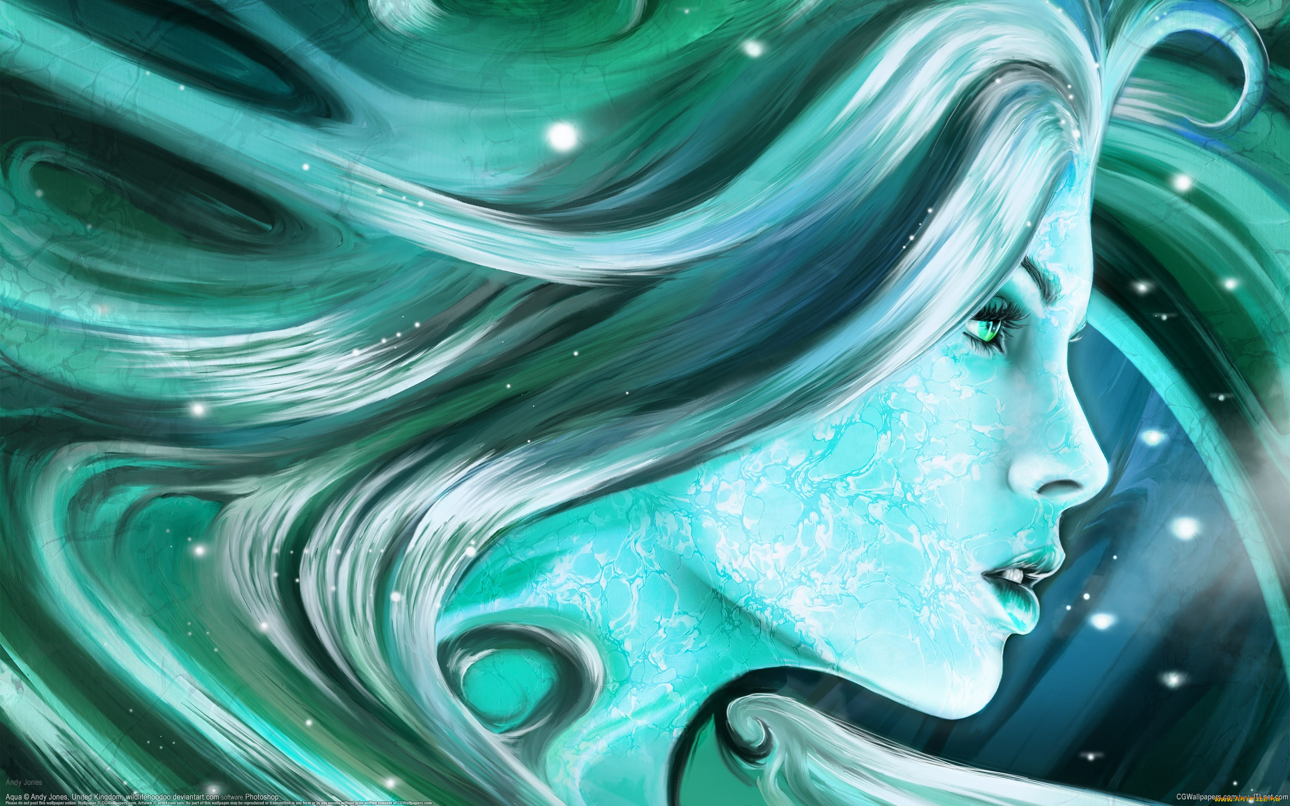 andy, jones, фэнтези, девушки, andy, jones, девушка, лицо, профиль