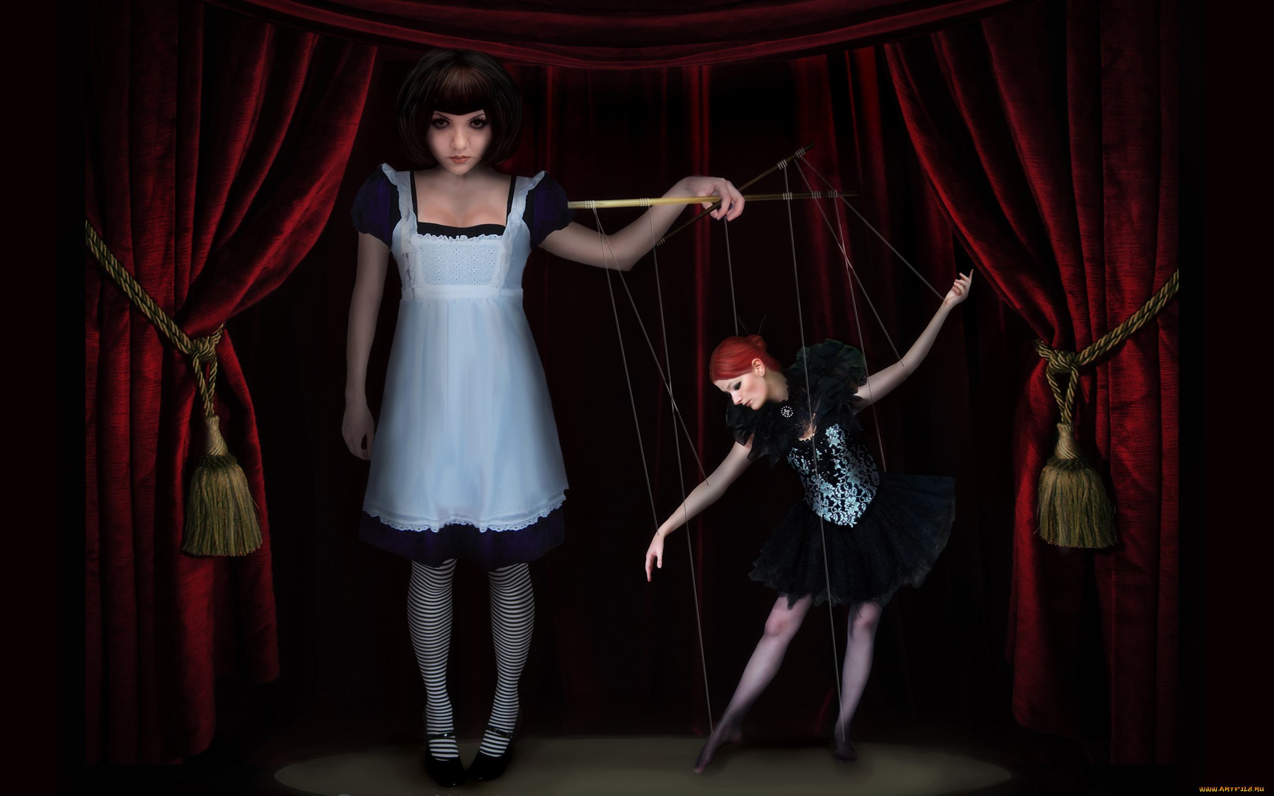 paula, hall, фэнтези, девушки, paula, hall, девушка, балерина, марионетка