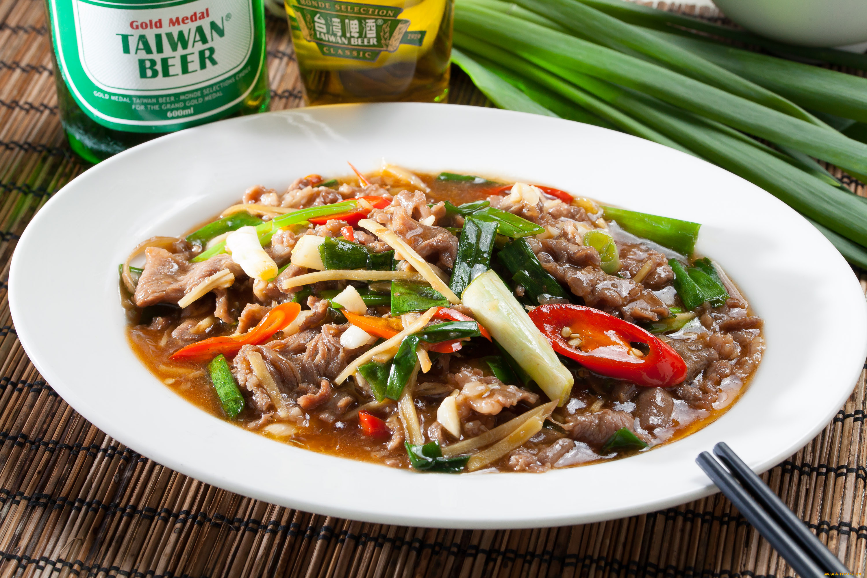 еда, вторые, блюда, зелень, перец, мясо, второе, блюдо