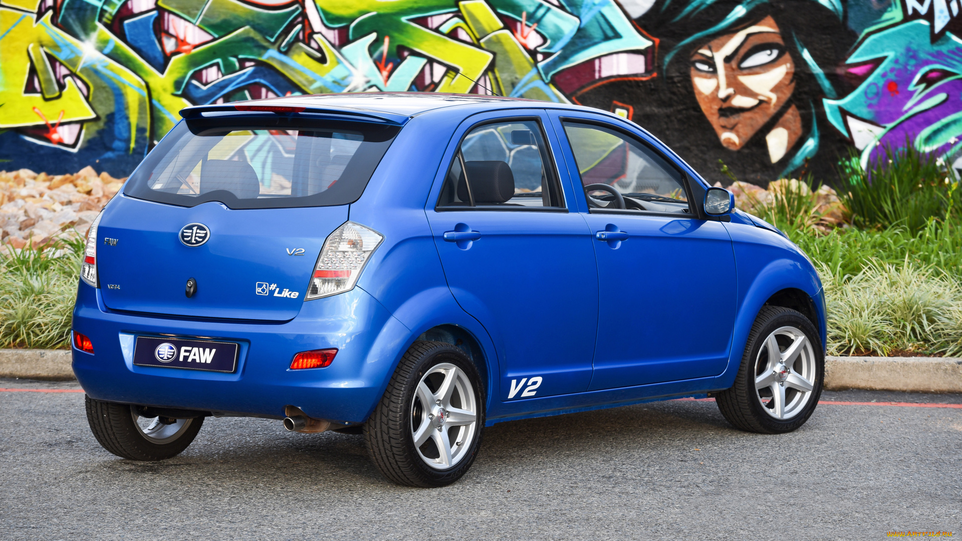 автомобили, faw, синий, 2015г, like, v2
