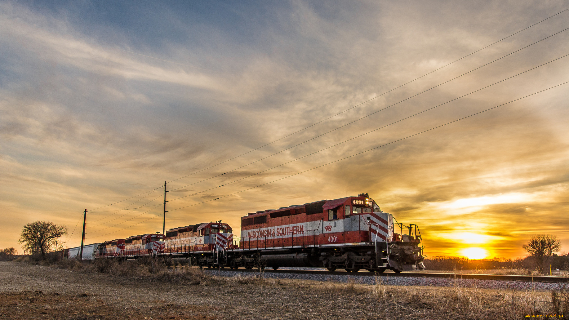 техника, поезда, дорога, железная, локомотив, состав