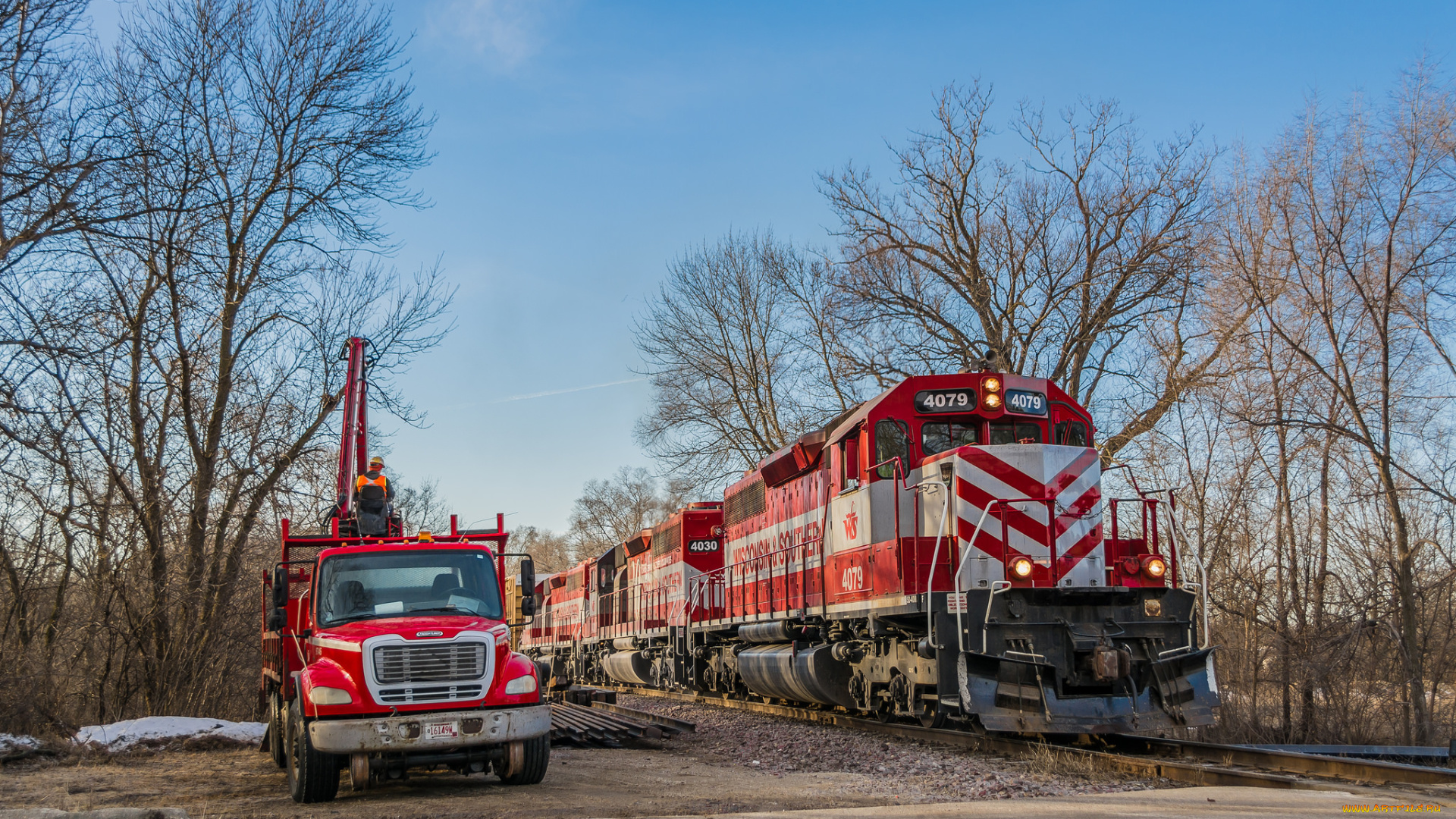 техника, поезда, железная, дорога, локомотив, состав