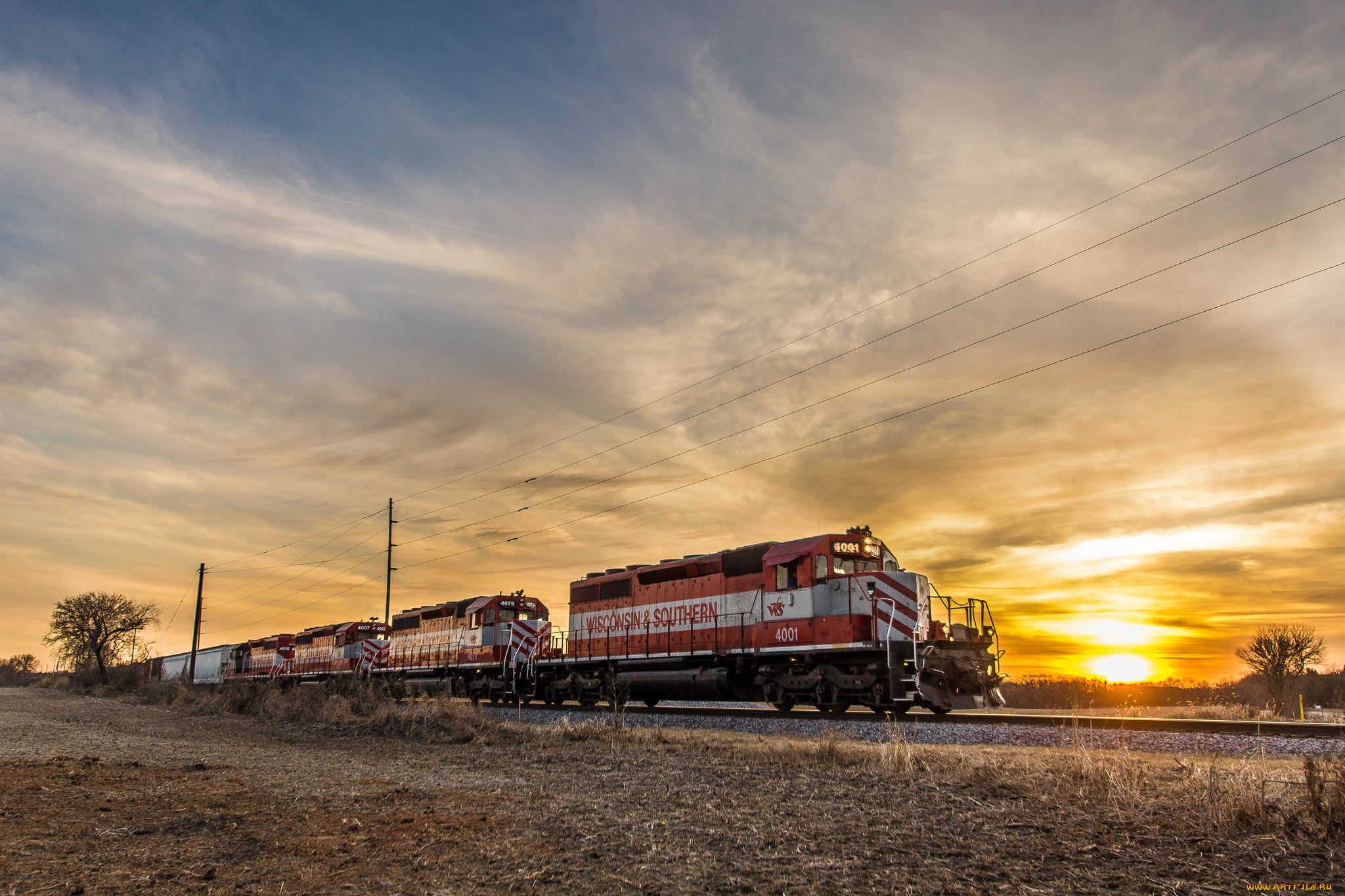 техника, поезда, дорога, железная, локомотив, состав