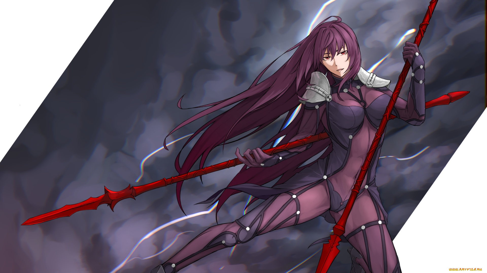 аниме, fate, stay, night, фон, взгляд, девушка