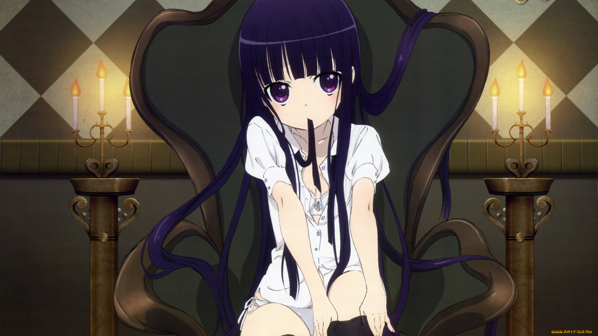 аниме, inu, x, boku, ss, девочка