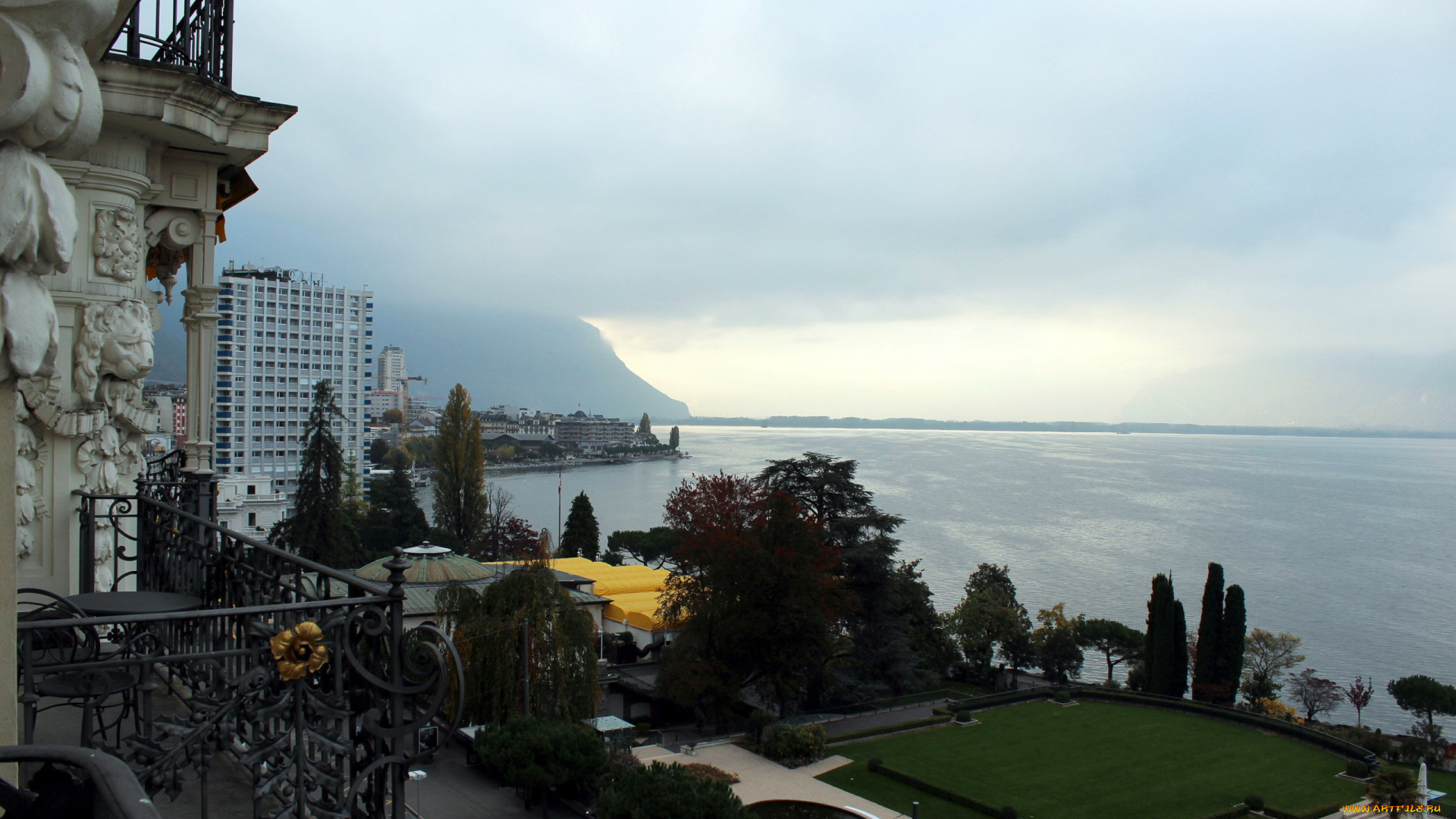 женева, города, -, панорамы, озеро