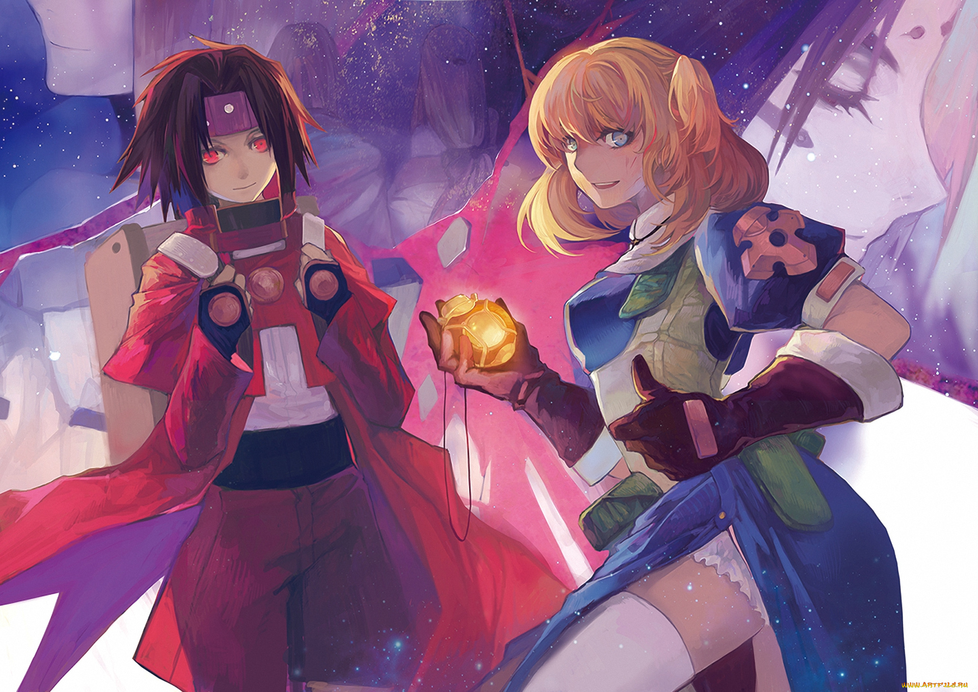 аниме, chrno, crusade, демон, rosette, christoper, chrono