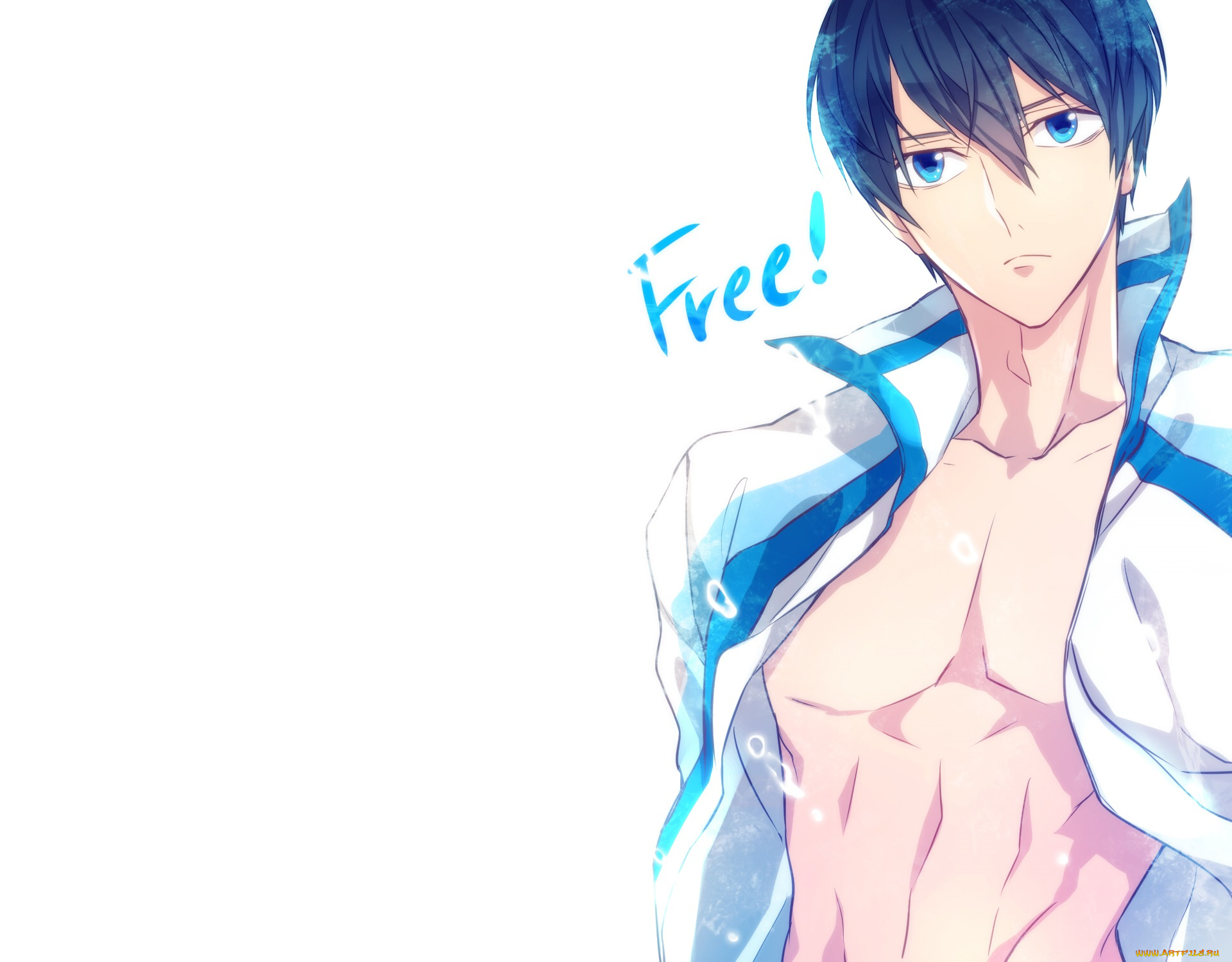 аниме, free, парень