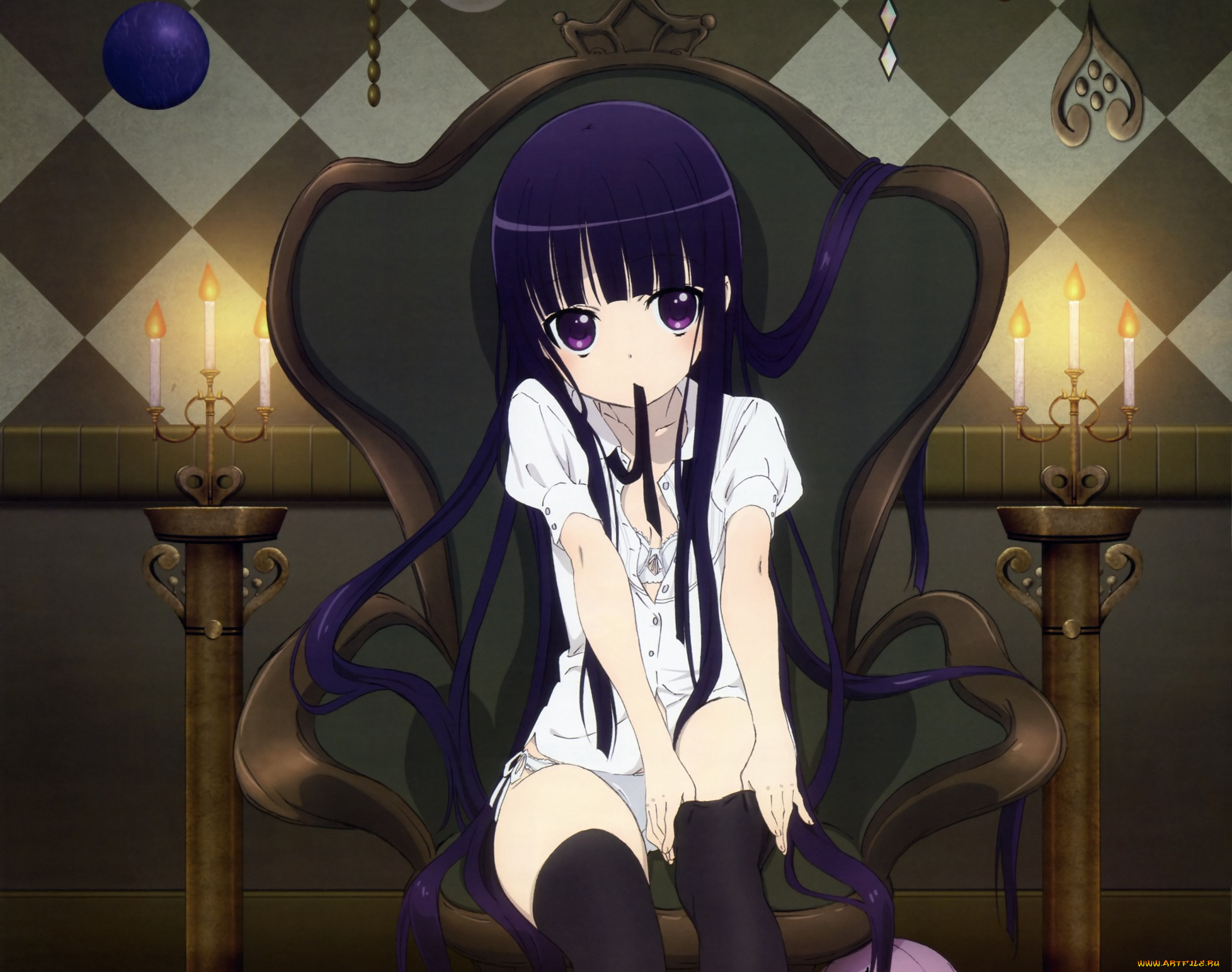 аниме, inu, x, boku, ss, девочка